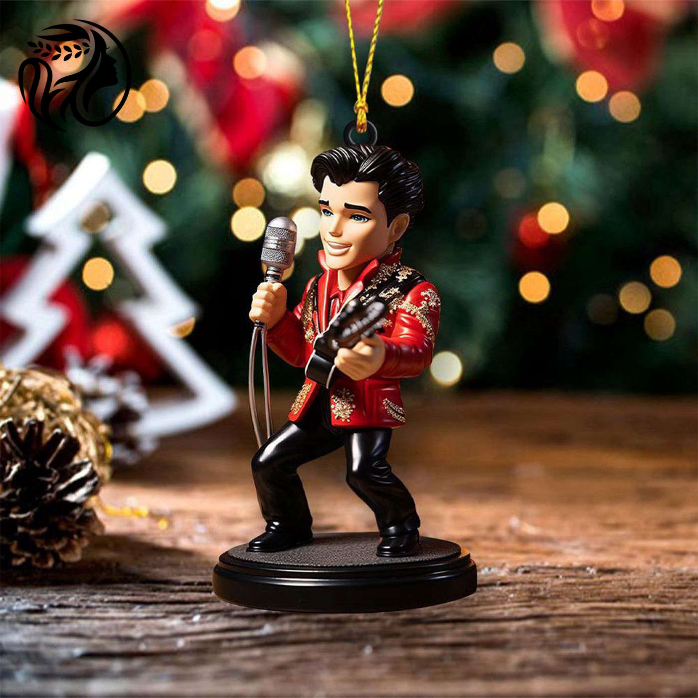 Elvis Presley Custom Shape-sided Acrylic Ornament  – Gift for Christmas Day