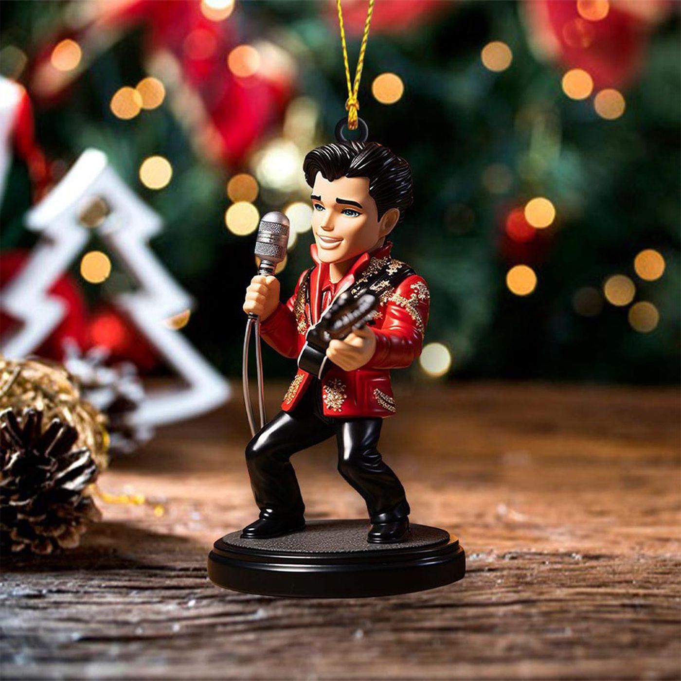 Elvis Presley Custom Shape-sided Acrylic Ornament  – Gift for Christmas Day