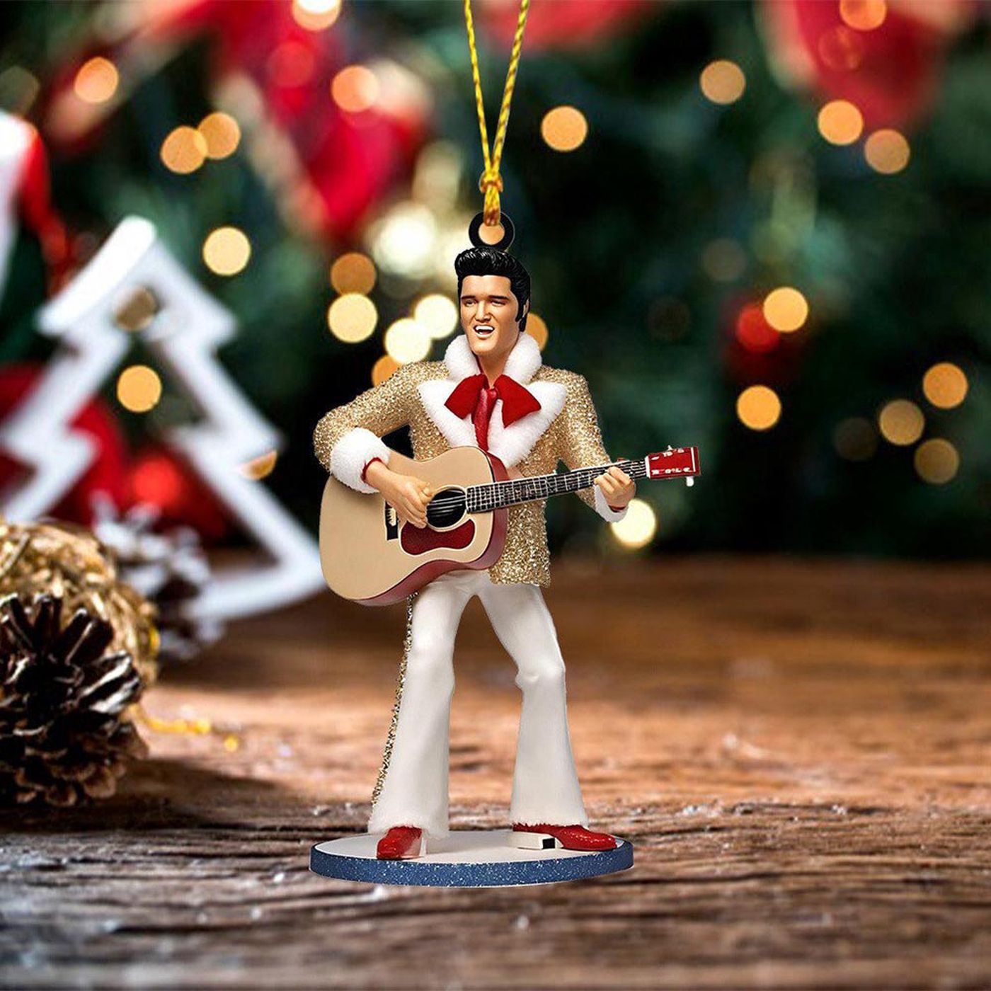 Elvis Presley Custom Shape-sided Acrylic Ornament  – Gift for Christmas Day