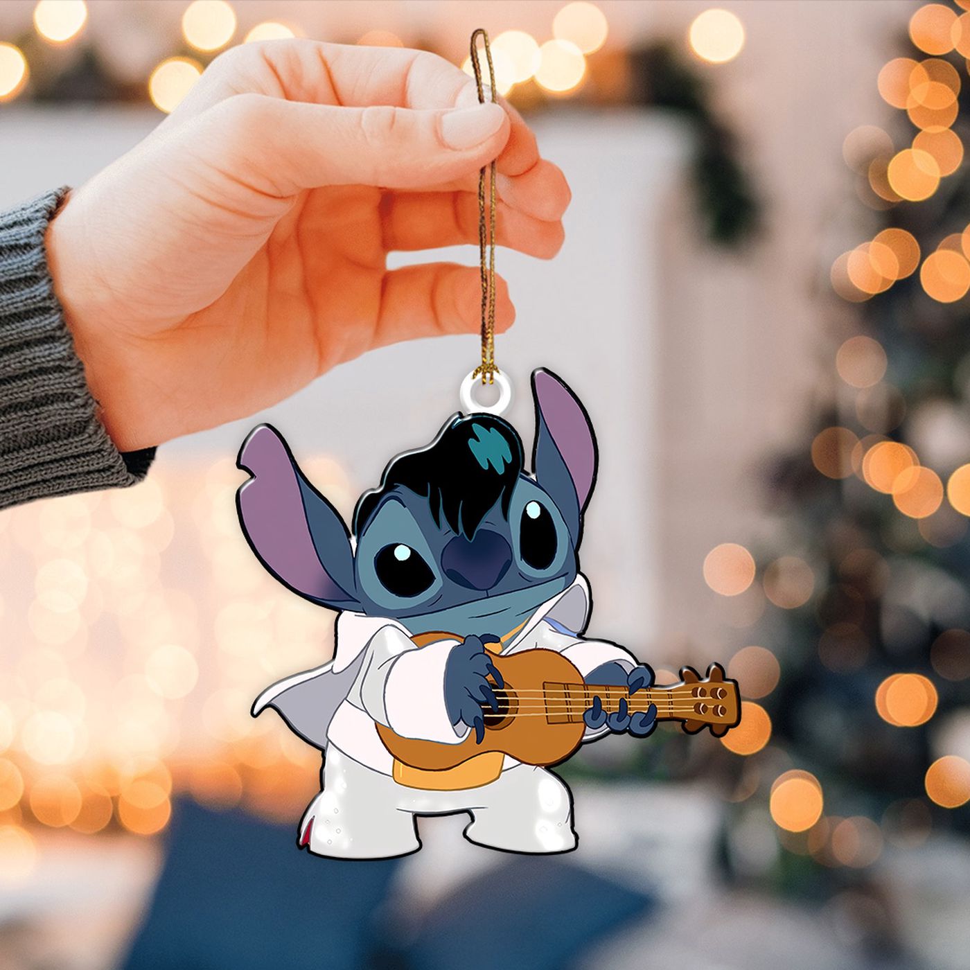 Elvis Presley Custom Shape 2-sided Acrylic Ornament  – Gift for Christmas Day