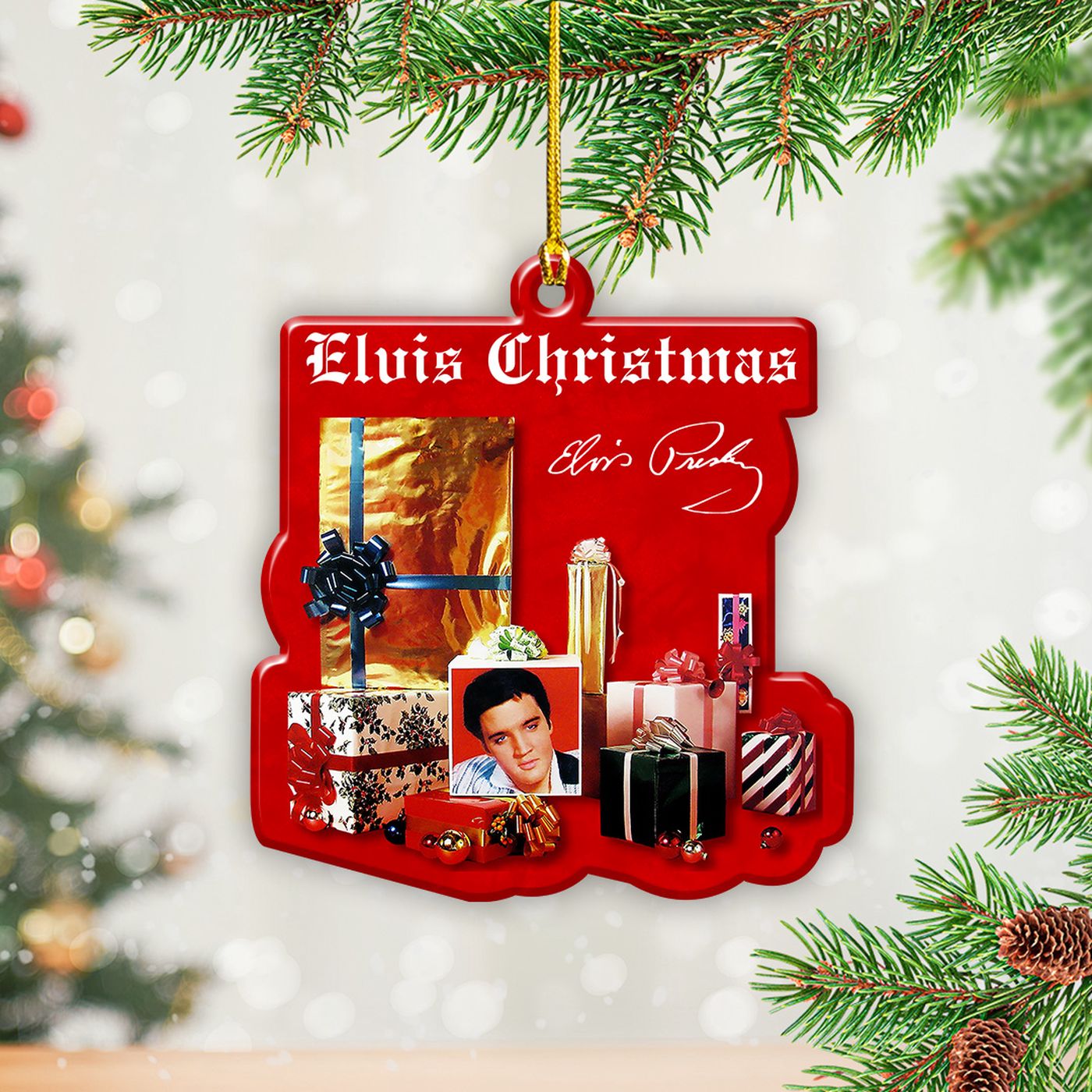 Elvis Presley Custom Shape 2-sided Acrylic Ornament Gift