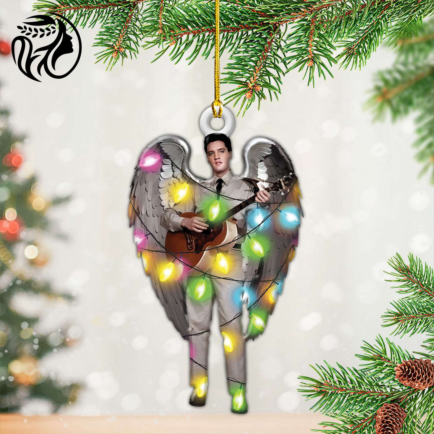 Elvis Presley Custom Shape 2-sided Acrylic Ornament Gift.1