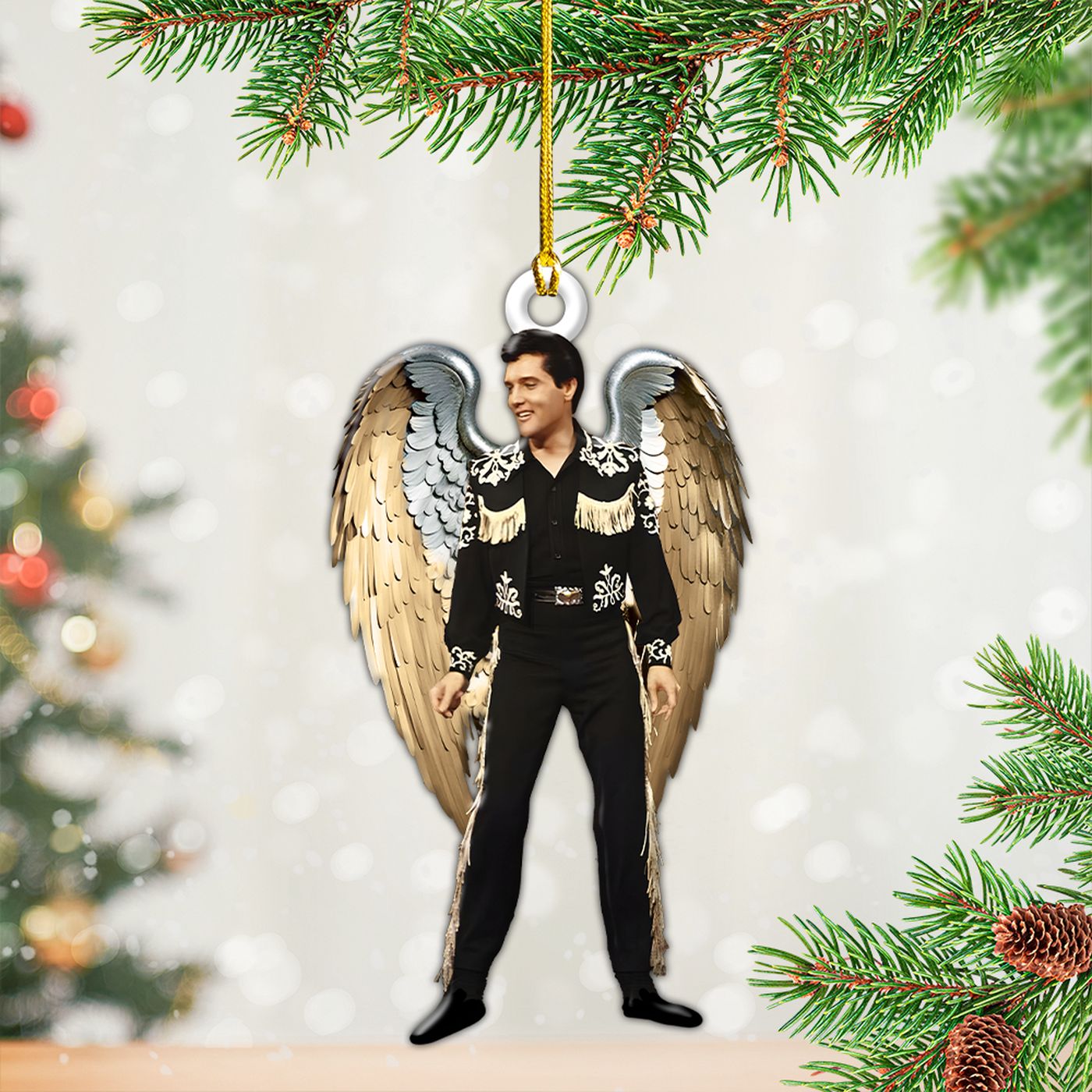 Elvis Presley Custom Shape 2-sided Acrylic Ornament Gift