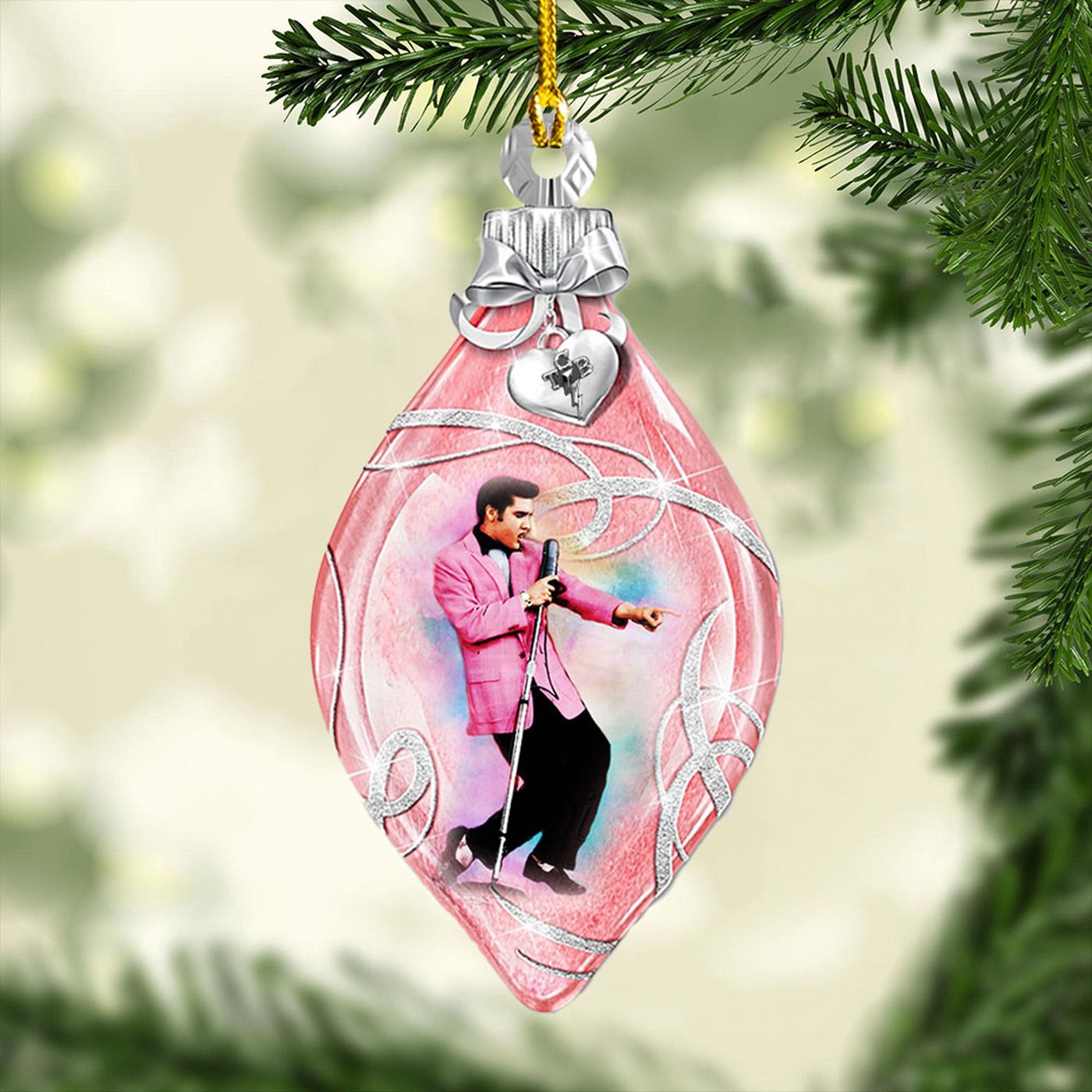 Elvis Presley Custom Shape 2-sided Acrylic Ornament Gift.1