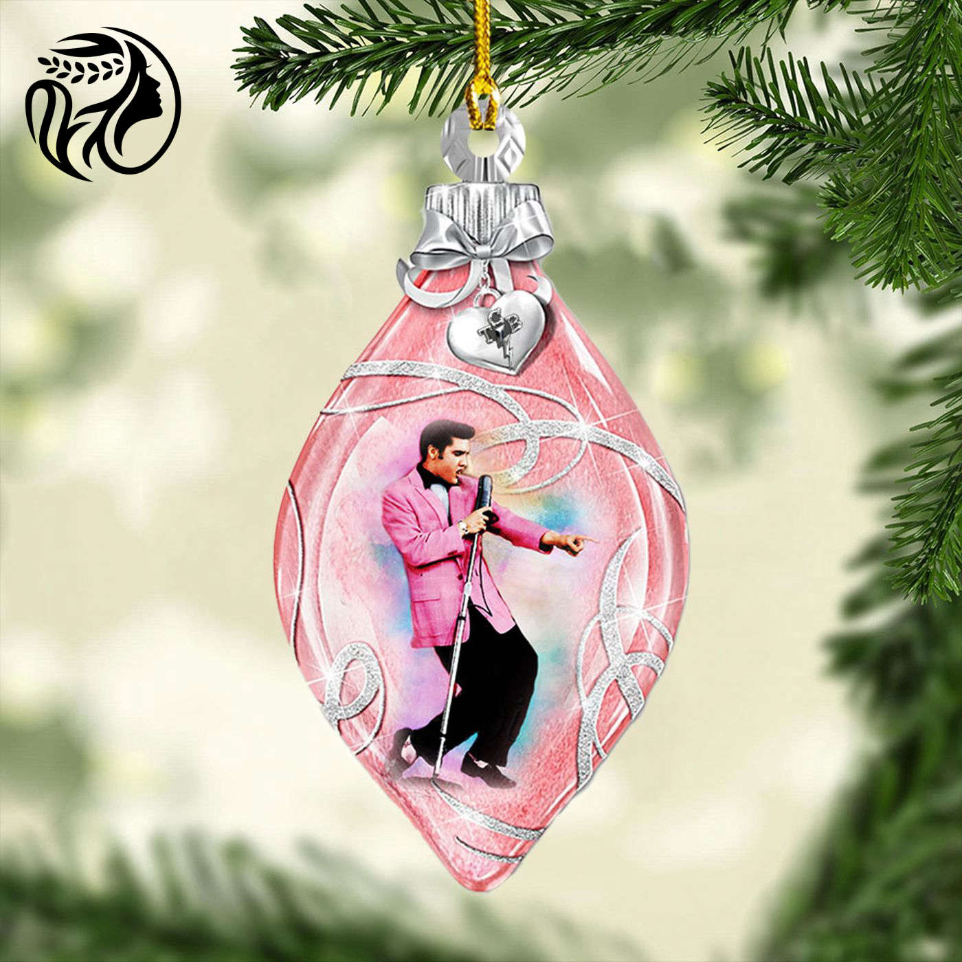 Elvis Presley Custom Shape 2-sided Acrylic Ornament Gift.1