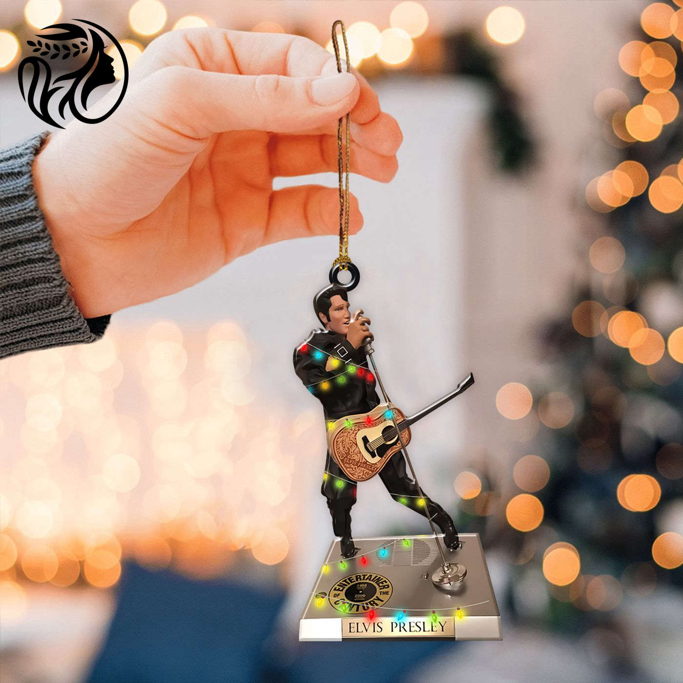 Elvis Presley Custom Shape 2-sided Acrylic Ornament.2