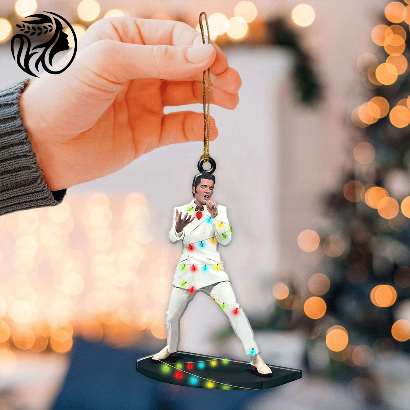 Elvis Presley Custom Shape 2-sided Acrylic Ornament.4