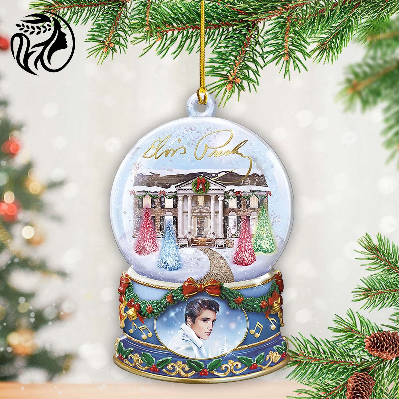 Elvis Presley Custom Shape 2-sided Acrylic Ornament Gift