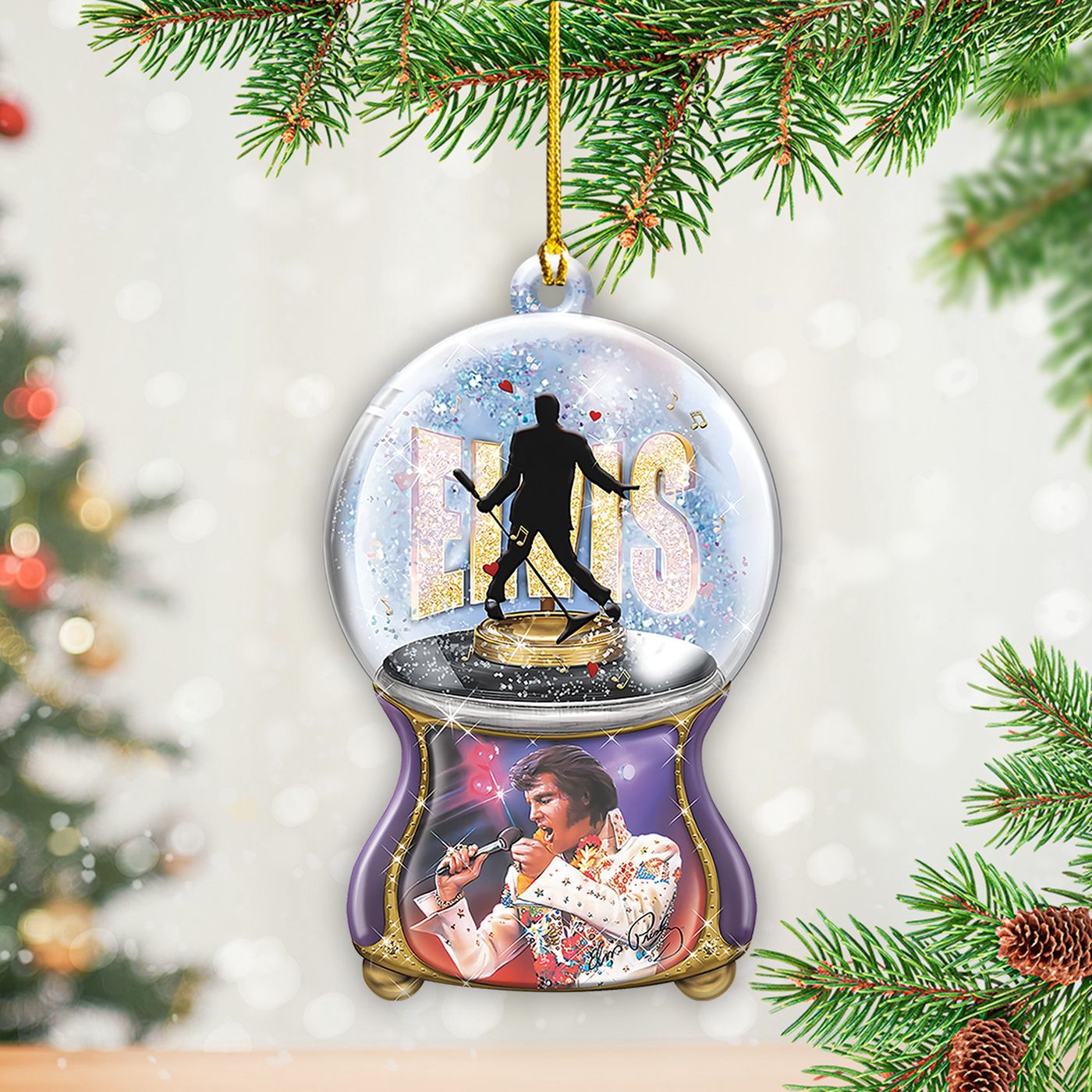 Elvis Presley Custom Shape 2-sided Acrylic Ornament Gift