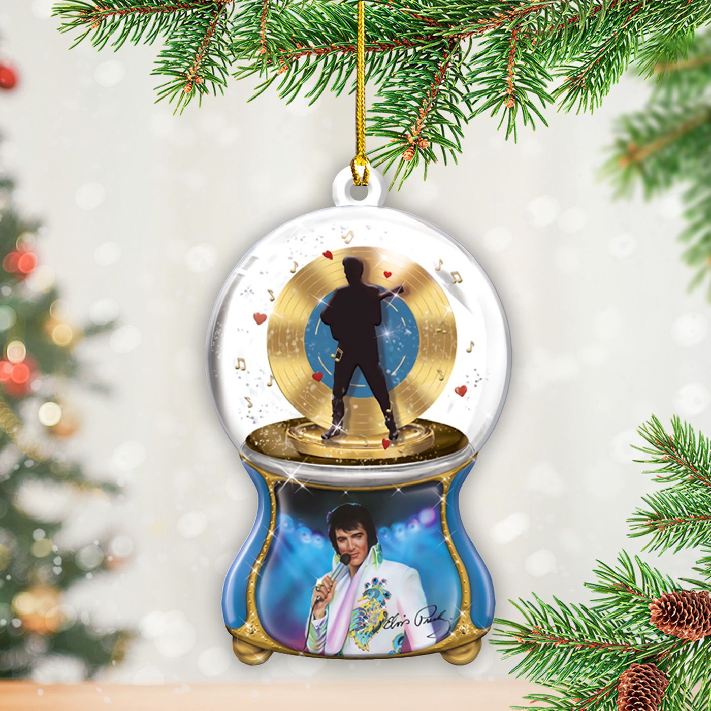 Elvis Presley Custom Shape 2-sided Acrylic Ornament Gift