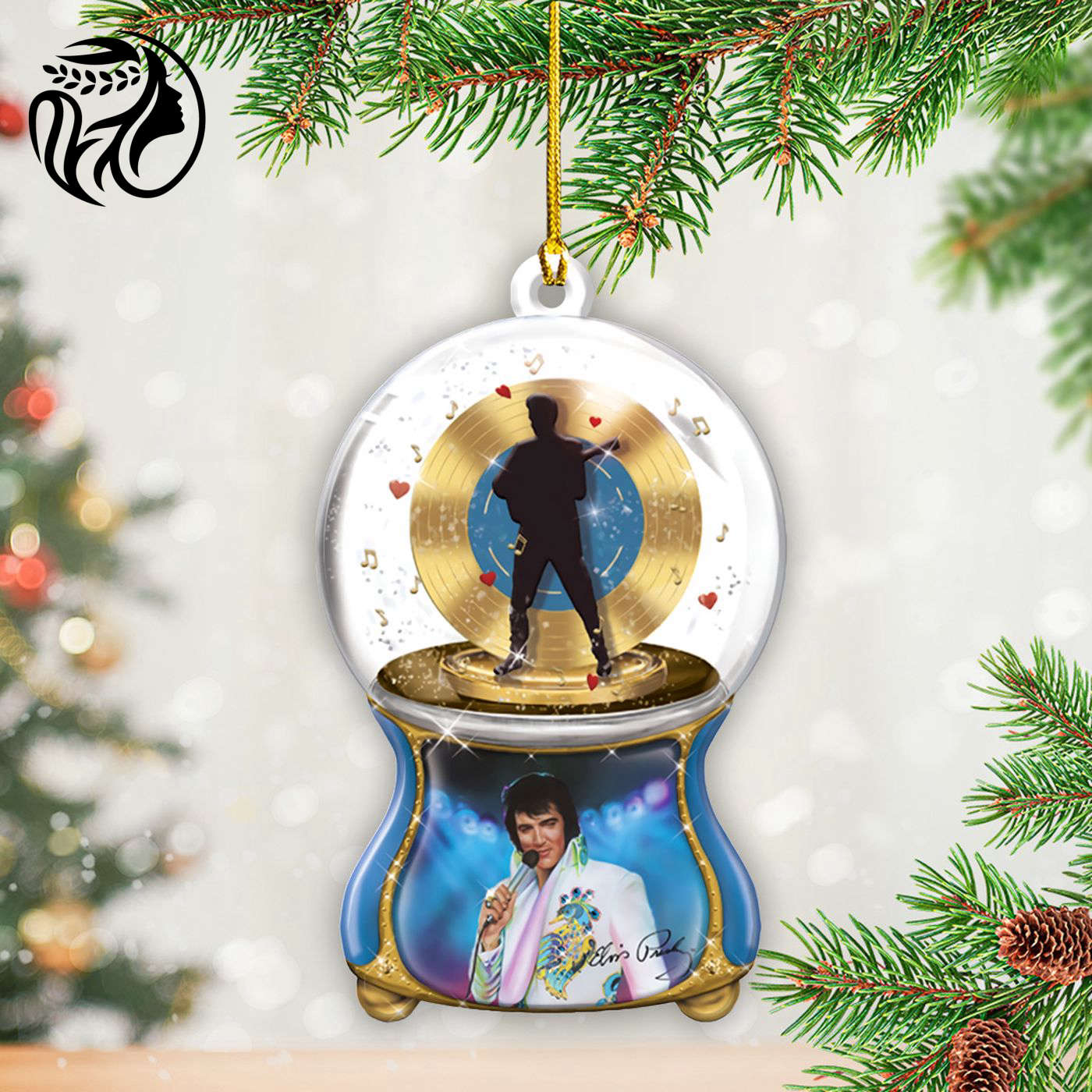 Elvis Presley Custom Shape 2-sided Acrylic Ornament Gift