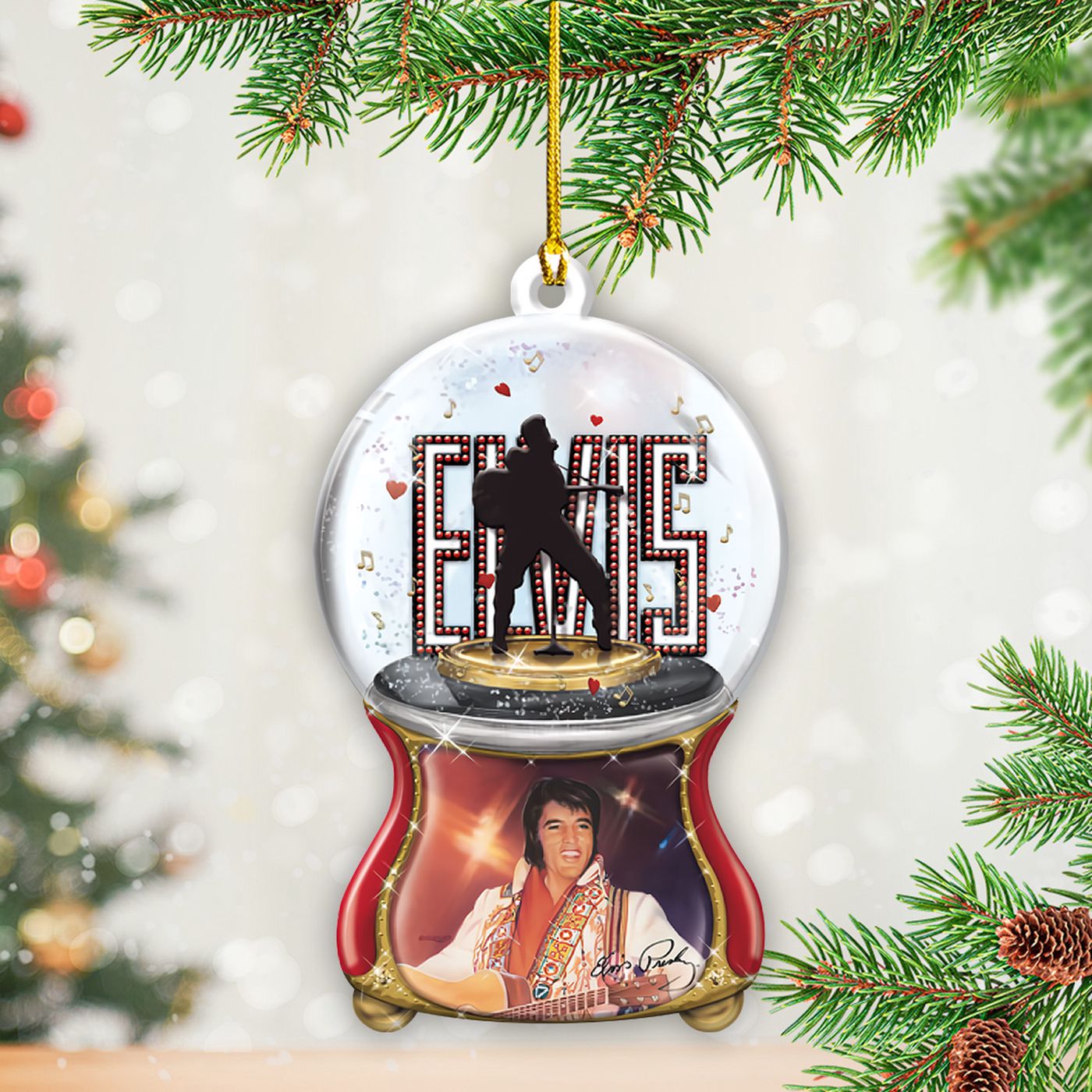 Elvis Presley Custom Shape-sided Acrylic Ornament