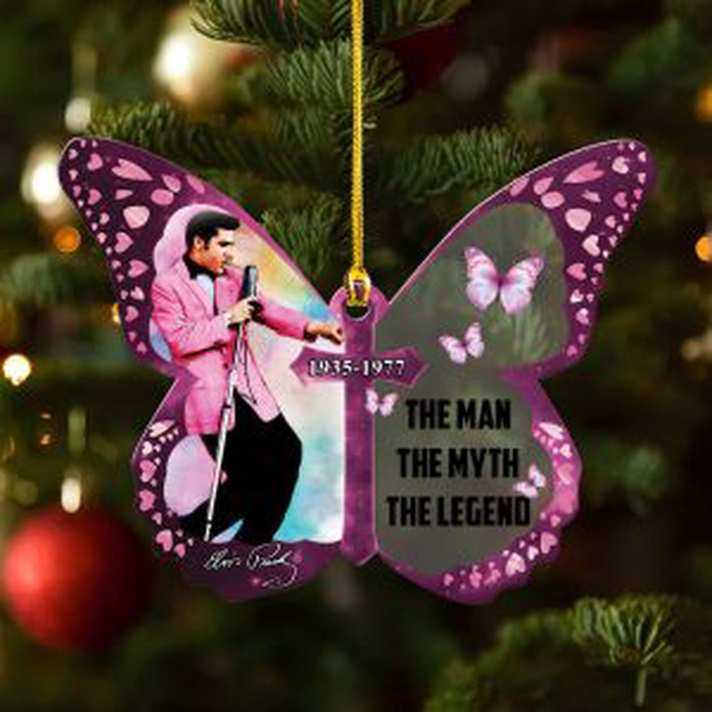 Elvis Presley Custom Shape Clear 1-sided Acrylic Ornament Gift Elvis Presley Custom Shape Clear 1-sided Acrylic Ornament Gift