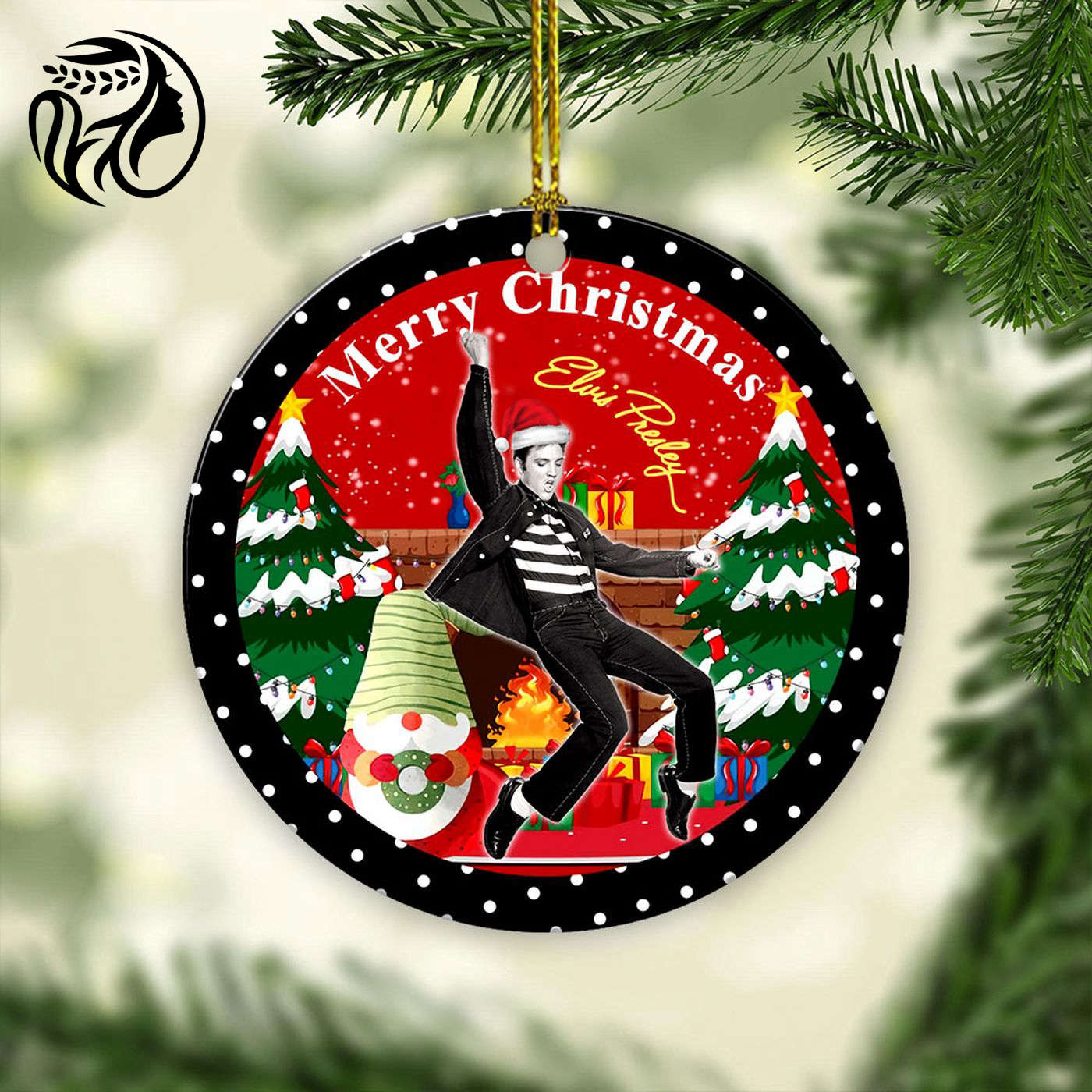 Elvis Presley Fixed Shape 2-sided Acrylic Ornament Gift