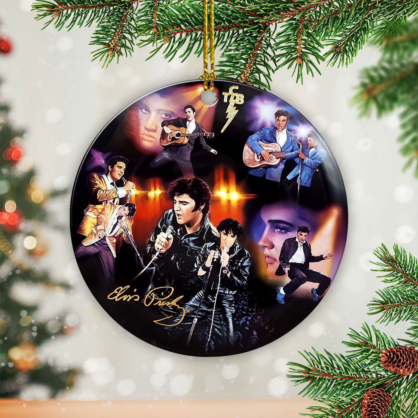 Elvis Presley Fixed Shape 2-sided Acrylic Ornament Gift