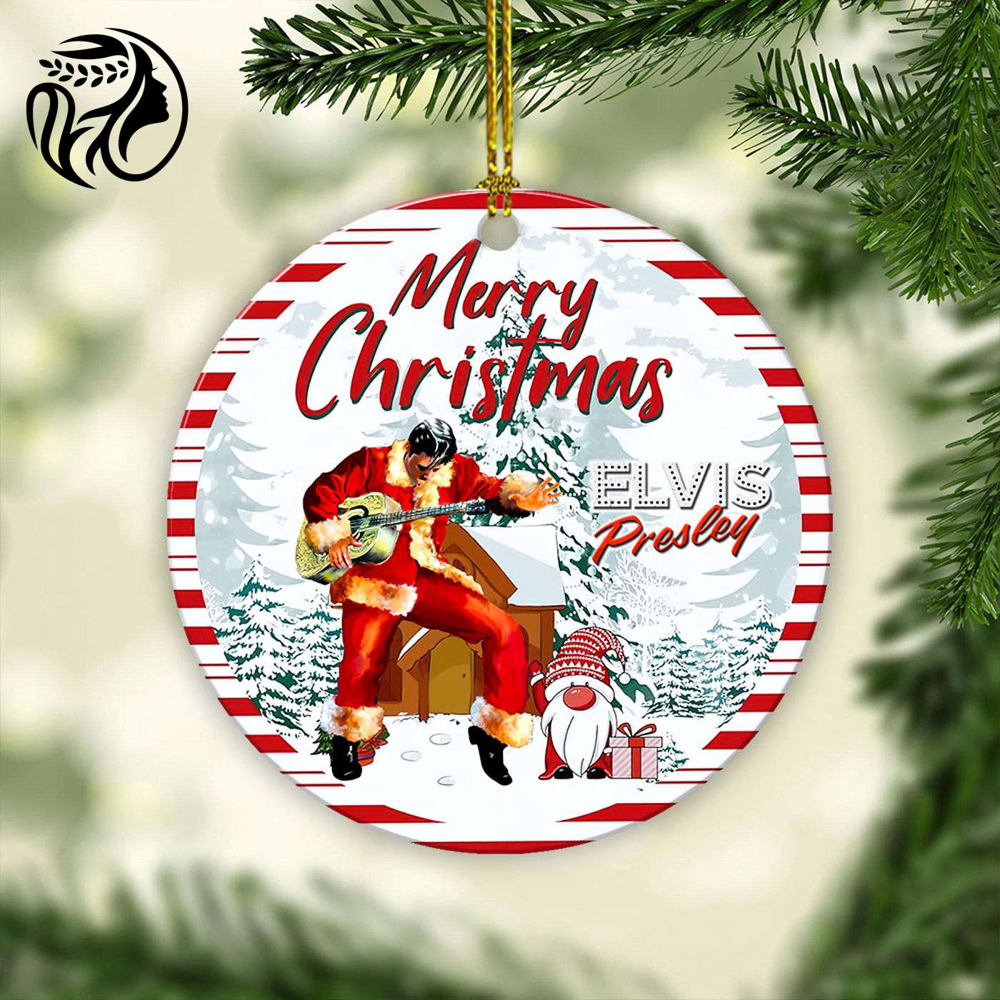 Elvis Presley Fixed Shape 2-sided Acrylic Ornament Gift