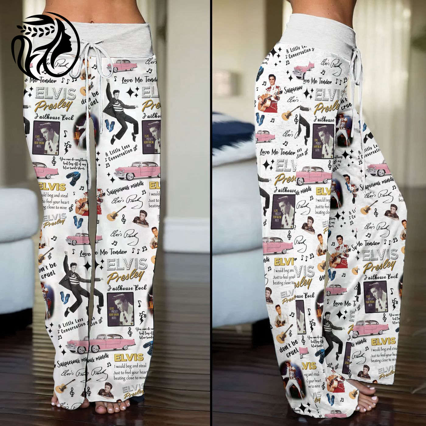 Elvis Presley High-Waisted Straight-Leg Trousers 1- VANDH 695