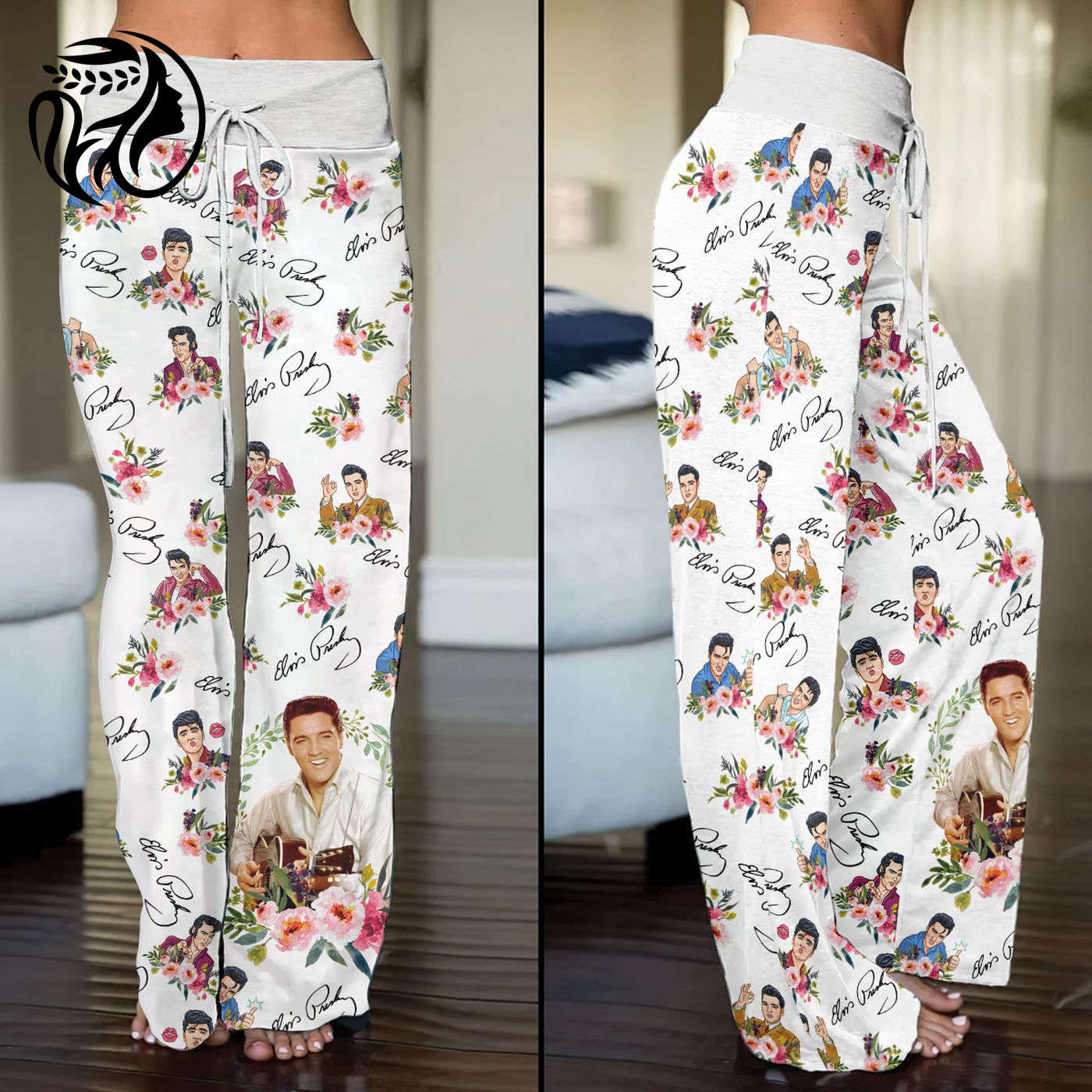 Elvis Presley High-Waisted Straight-Leg Trousers  – Gift for Women