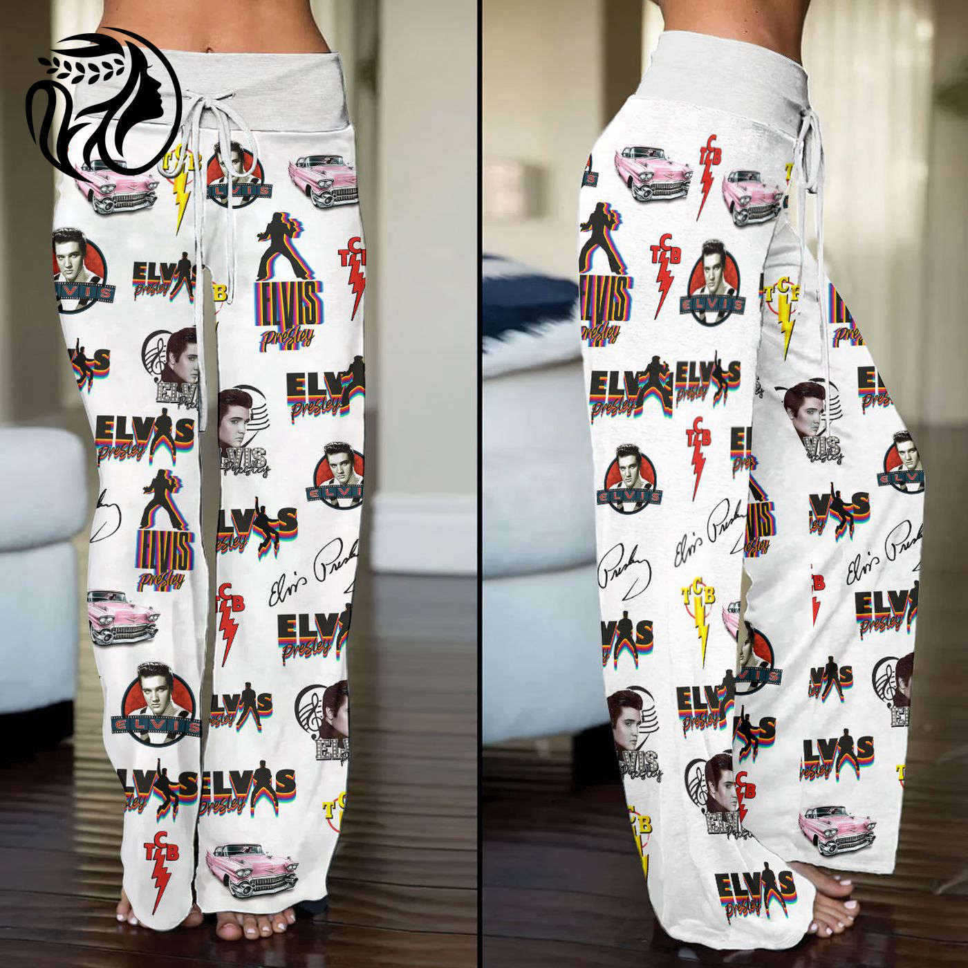 Elvis Presley High-Waisted Straight-Leg Trousers  – Gift for Women