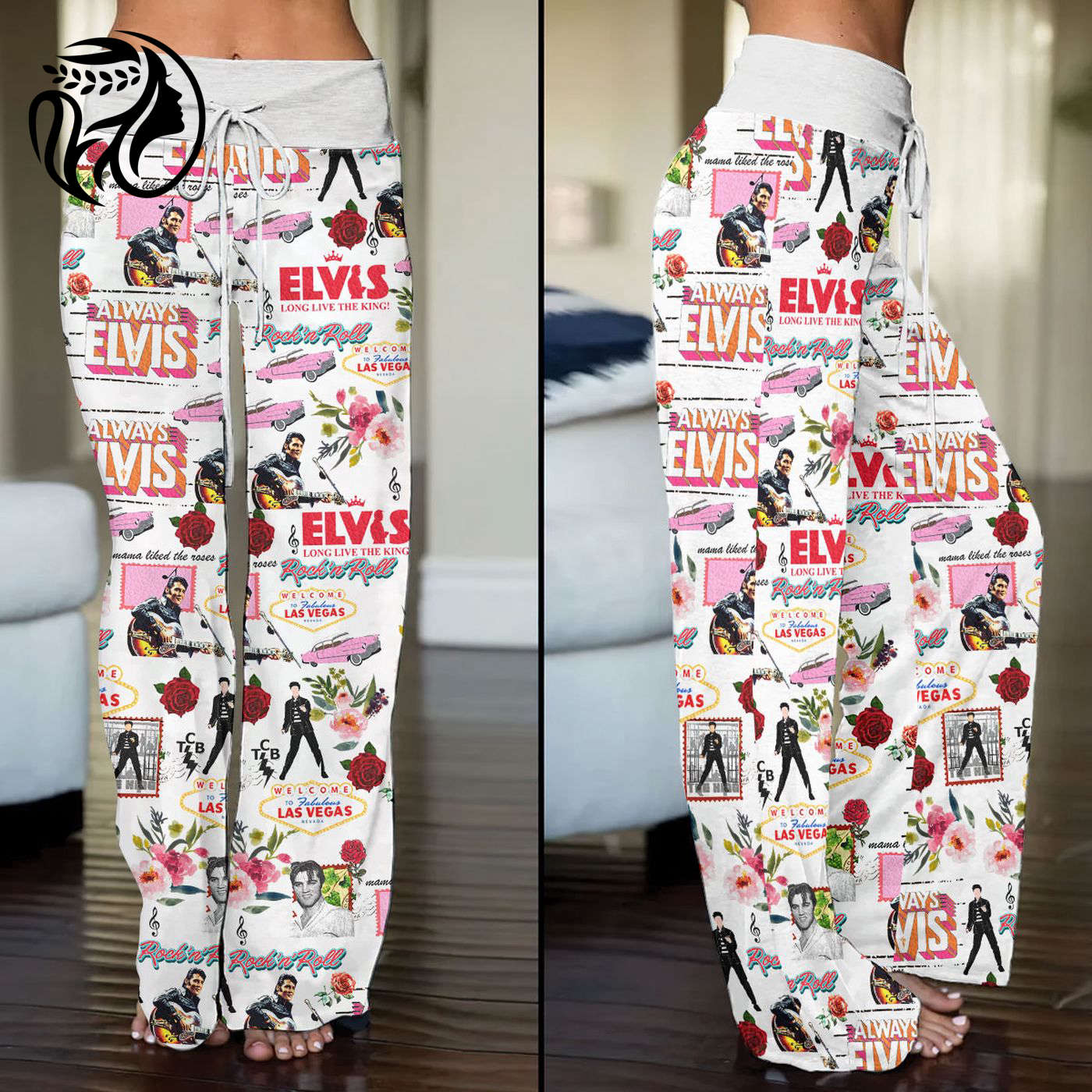 Elvis Presley High-Waisted Straight-Leg Trousers  – Gift for Women