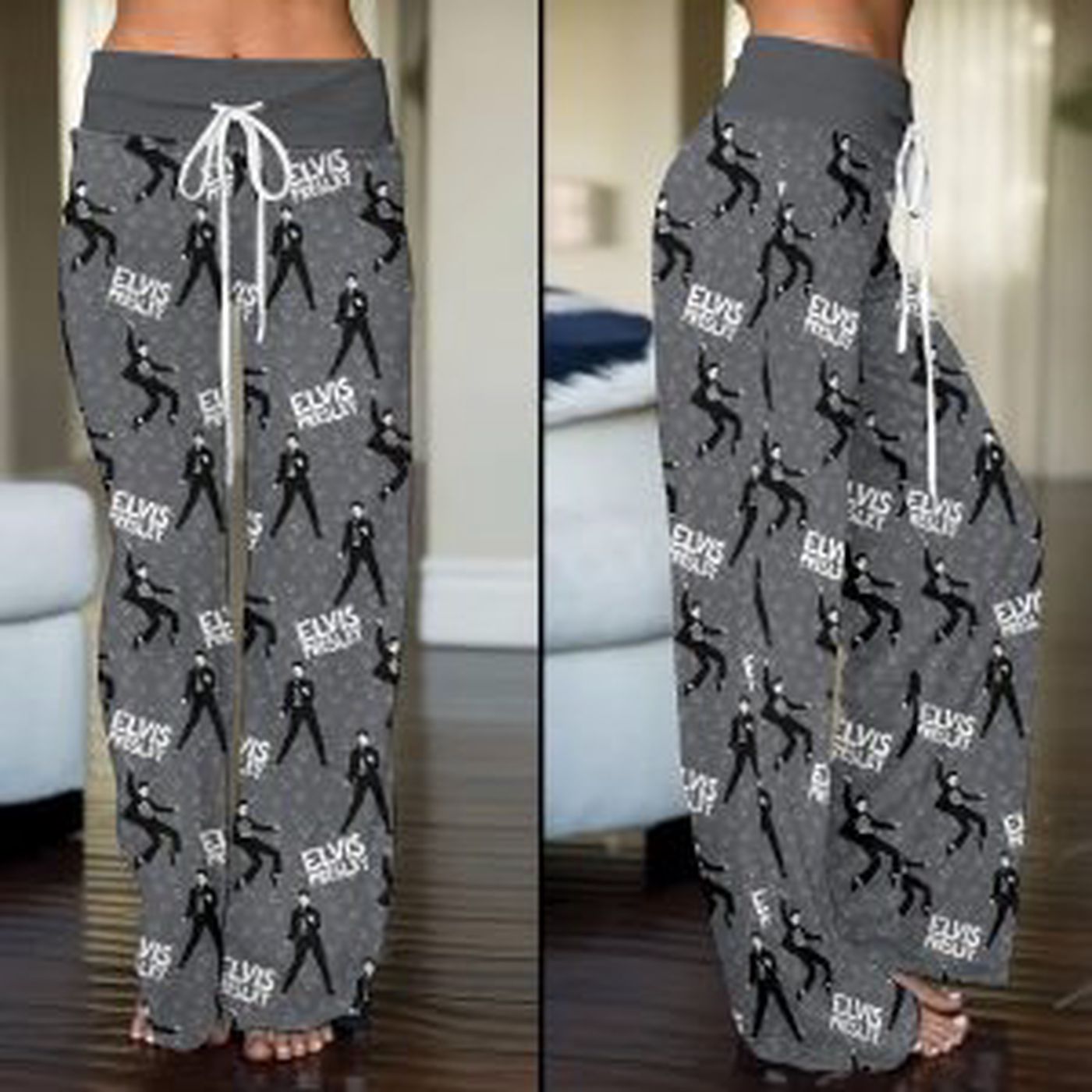 Elvis Presley High-Waisted Straight-Leg Trousers  – Gift for Women