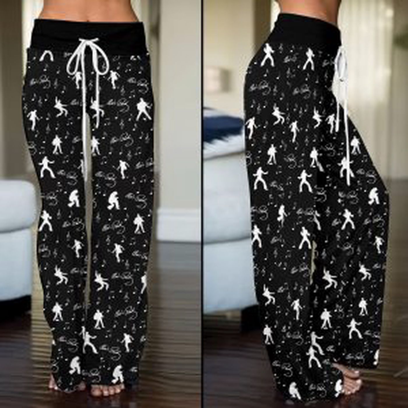 Elvis Presley High-Waisted Straight-Leg Trousers  – Gift for Women