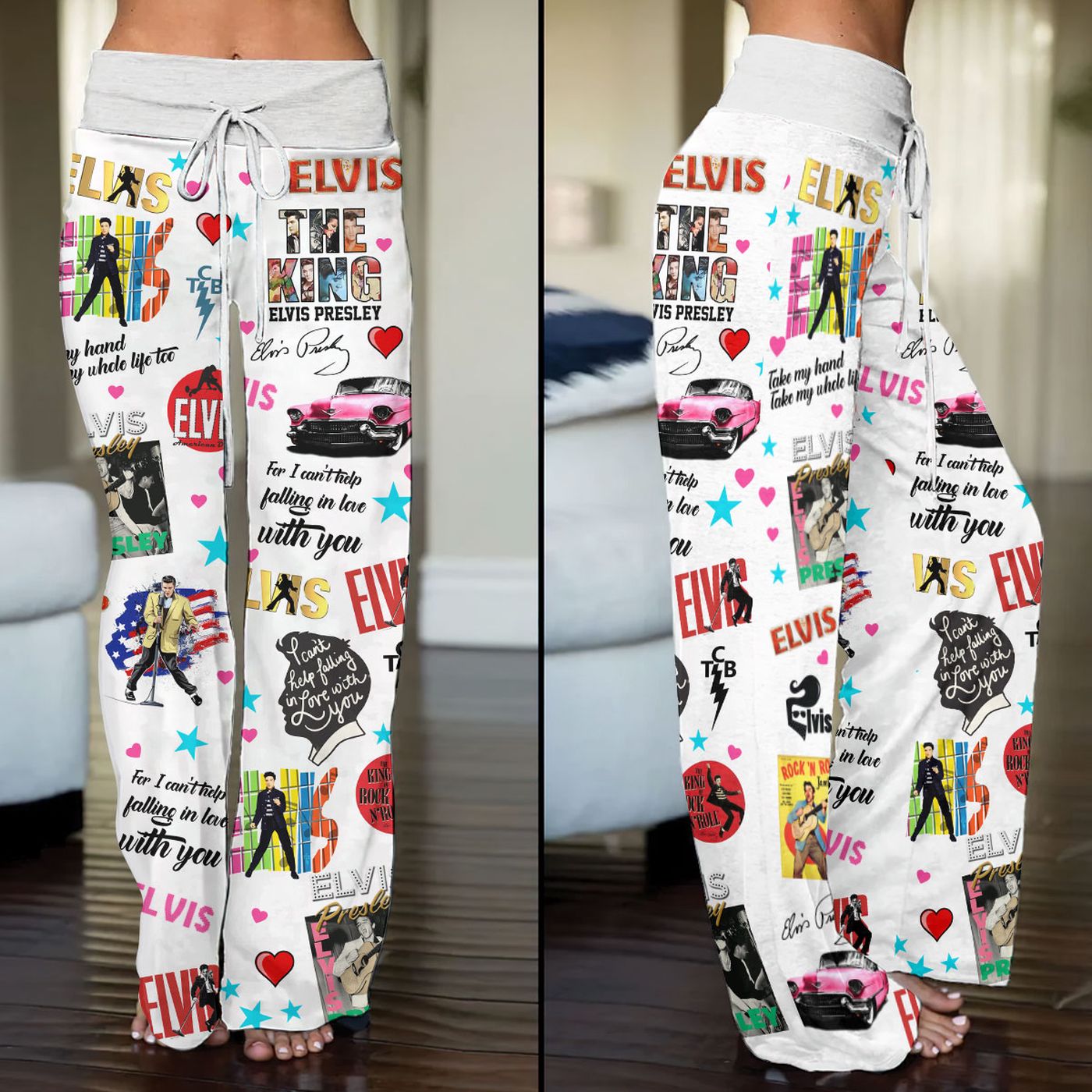Elvis Presley High-Waisted Straight-Leg Trousers  – Gift for Women