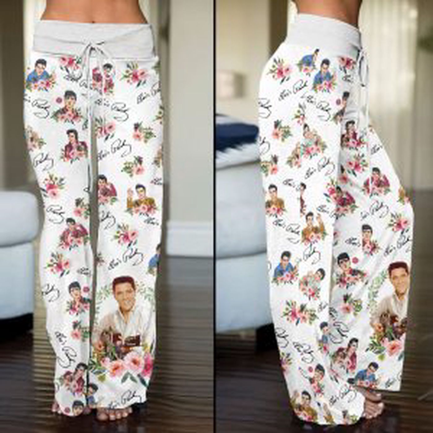 Elvis Presley High-Waisted Straight-Leg Trousers  – Gift for Women