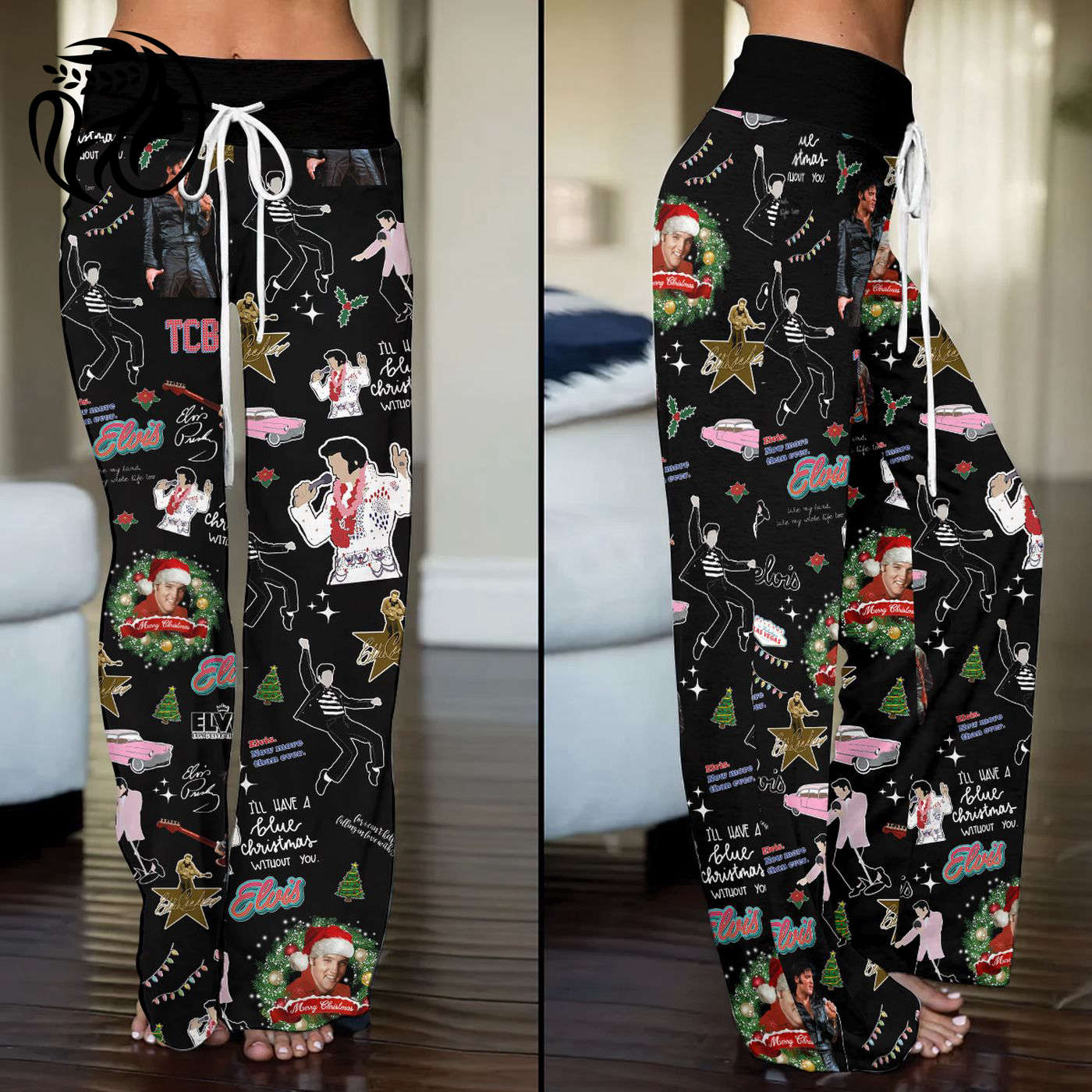 Elvis Presley High-Waisted Straight-Leg Trousers  - Gift for Women