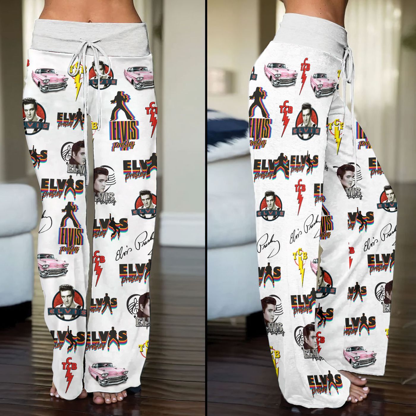 Elvis Presley High-Waisted Straight-Leg Trousers  – Gift for Women
