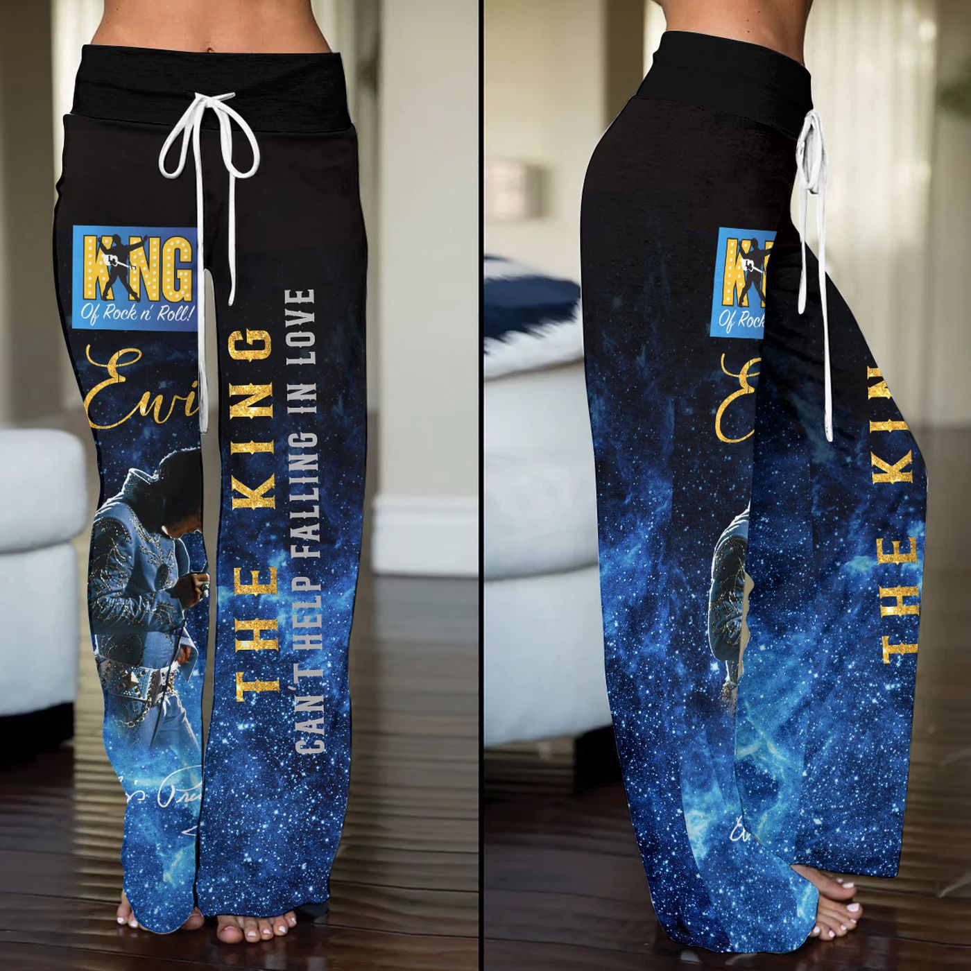 Elvis Presley High-Waisted Straight-Leg Trousers  – Gift for Women