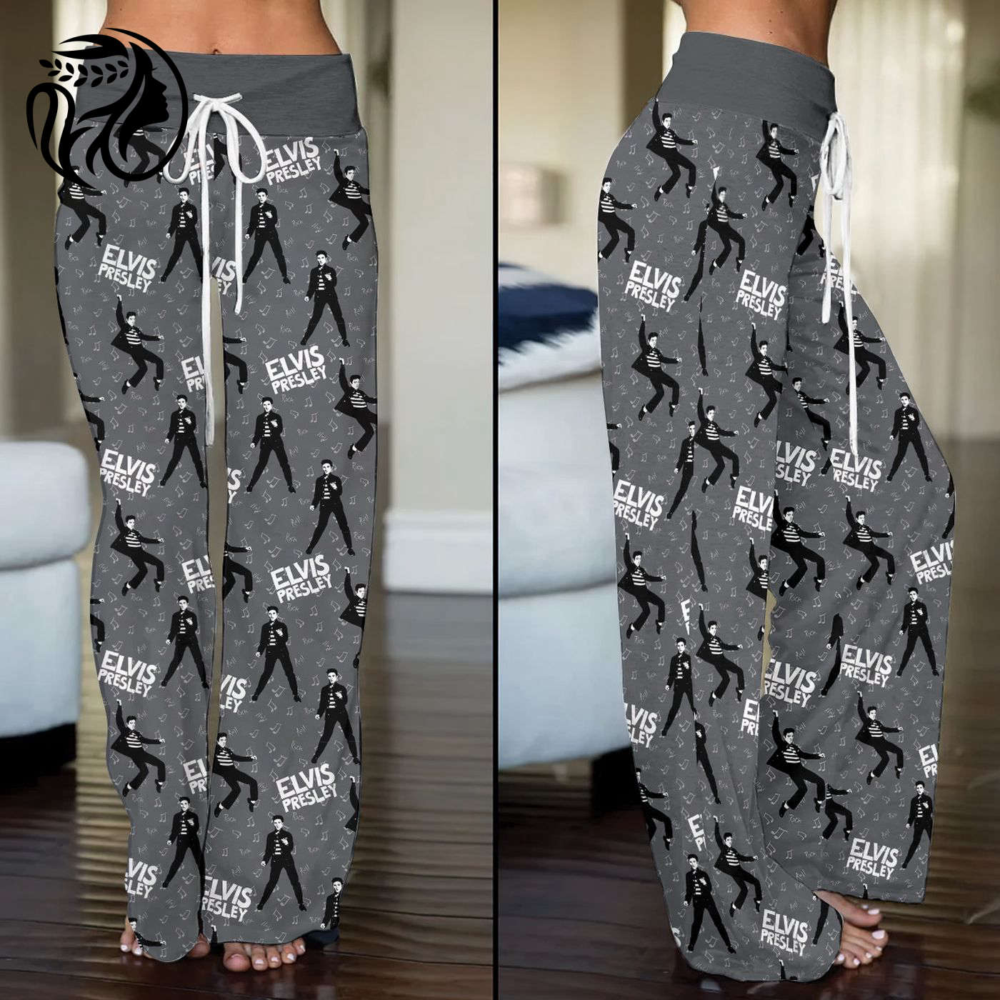 Elvis Presley High-Waisted Straight-Leg Trousers  – Gift for Women