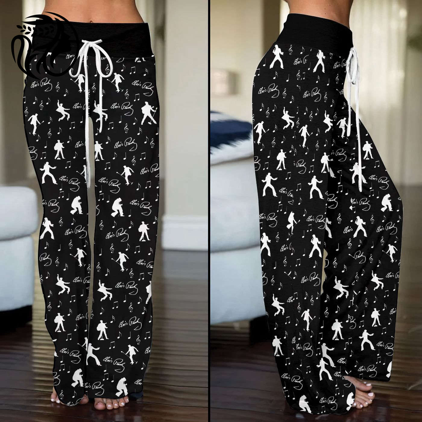 Elvis Presley High-Waisted Straight-Leg Trousers  – Gift for Women