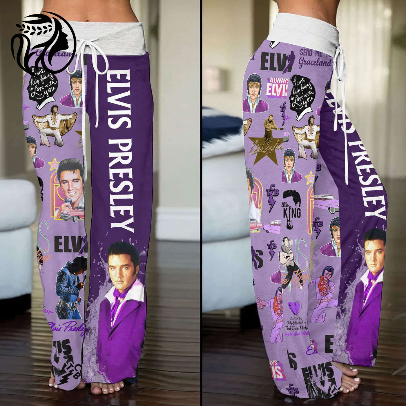 Elvis Presley High-Waisted Straight-Leg Trousers  - Gift for Women