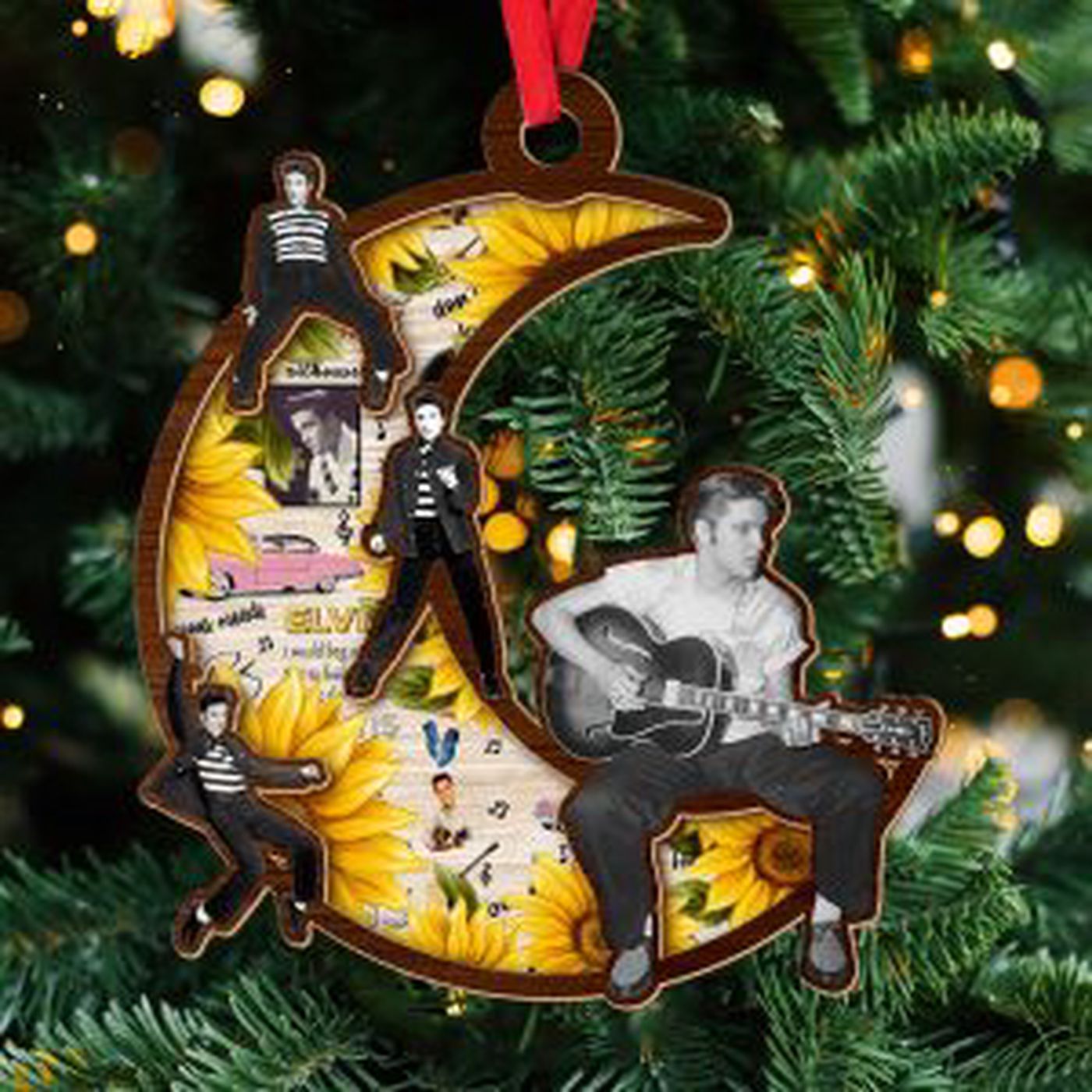 Elvis Presley Layered Wood Ornament Elvis Presley Layered Wood Ornament