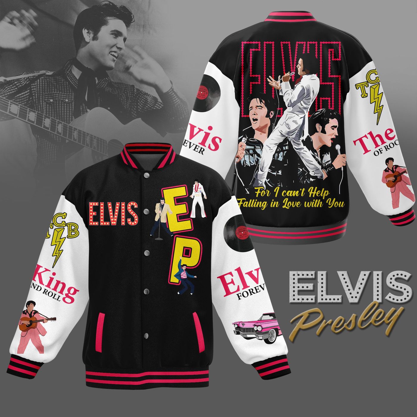 Elvis Presley New Premium Baseball Jacket Gift For Fan