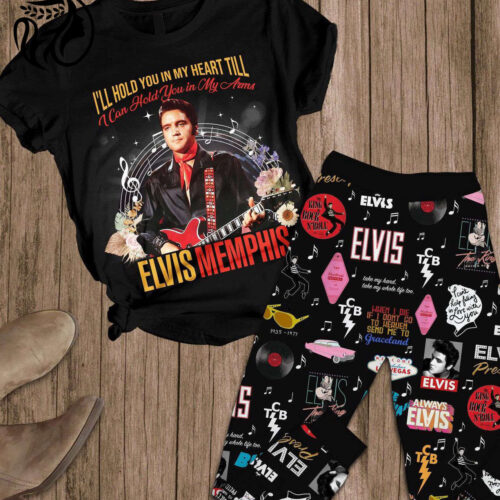 Elvis Presley Pajamas: Women s Set King of Rock n Roll Shirt – Perfect Elvis Lover Gift!