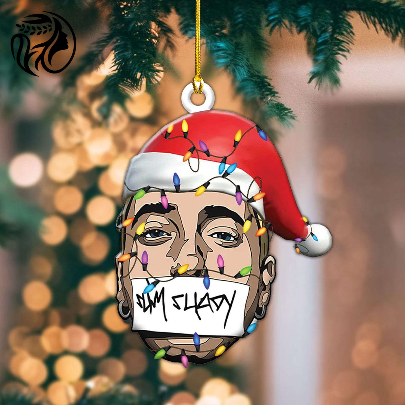 Eminem Custom Shape 2-sided Acrylic Ornament Gift