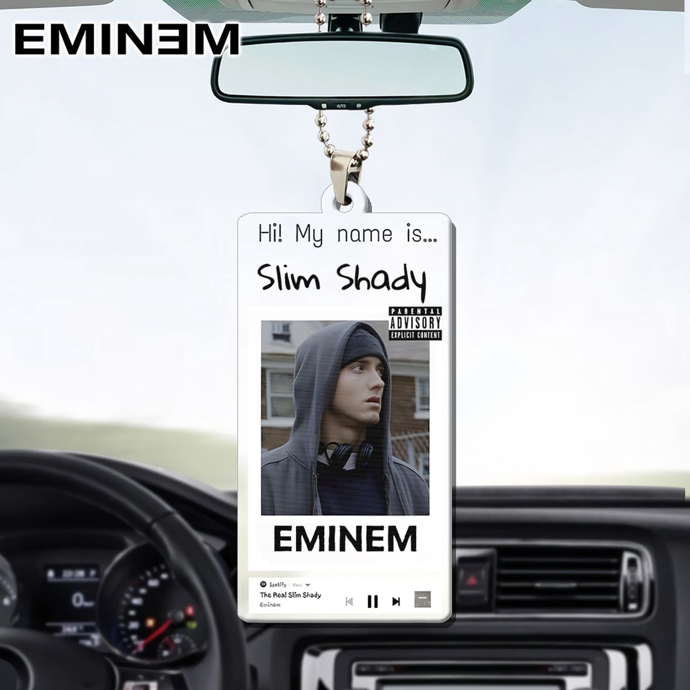 Eminem Custom shape Clear 1-sided Acrylic Car Ornament Gift