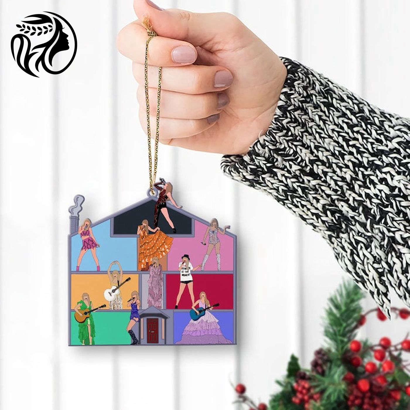 Eras Tour Love House Acrylic Ornament – Swiftie Christmas Gift 2023