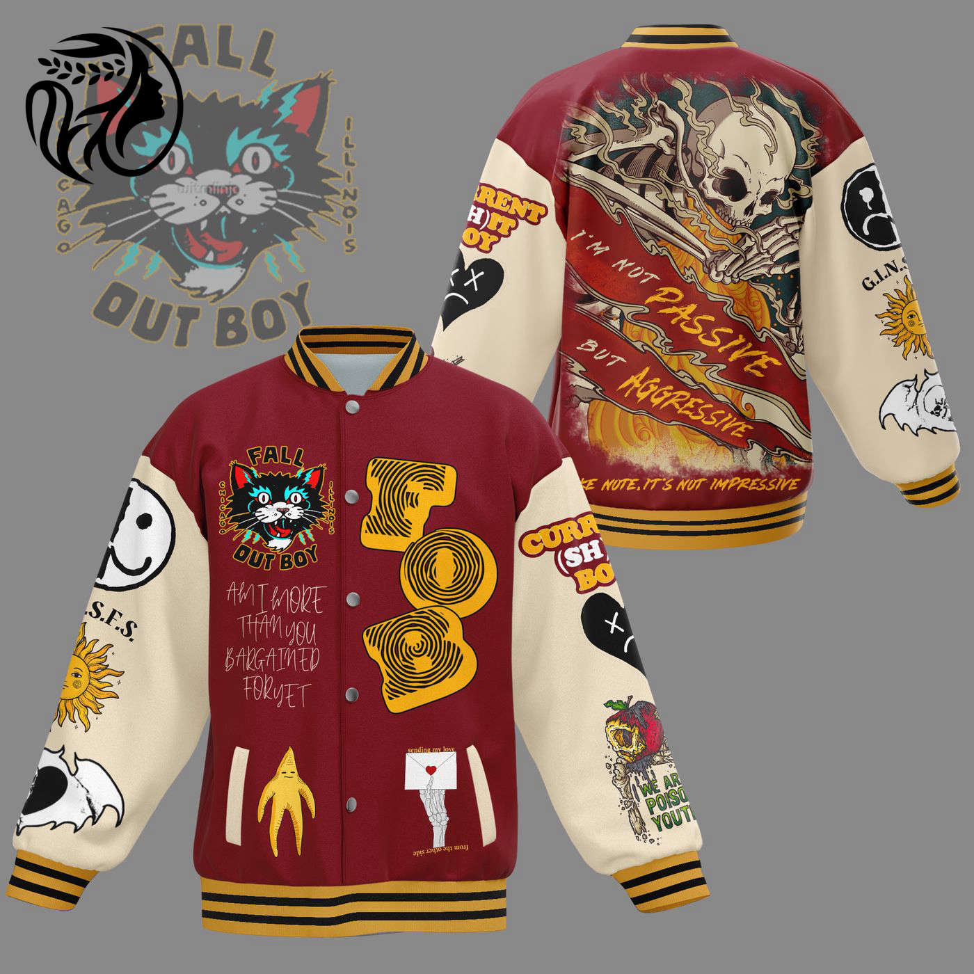 Fall Out Boy New Premium Baseball Jacket Gift For Fan