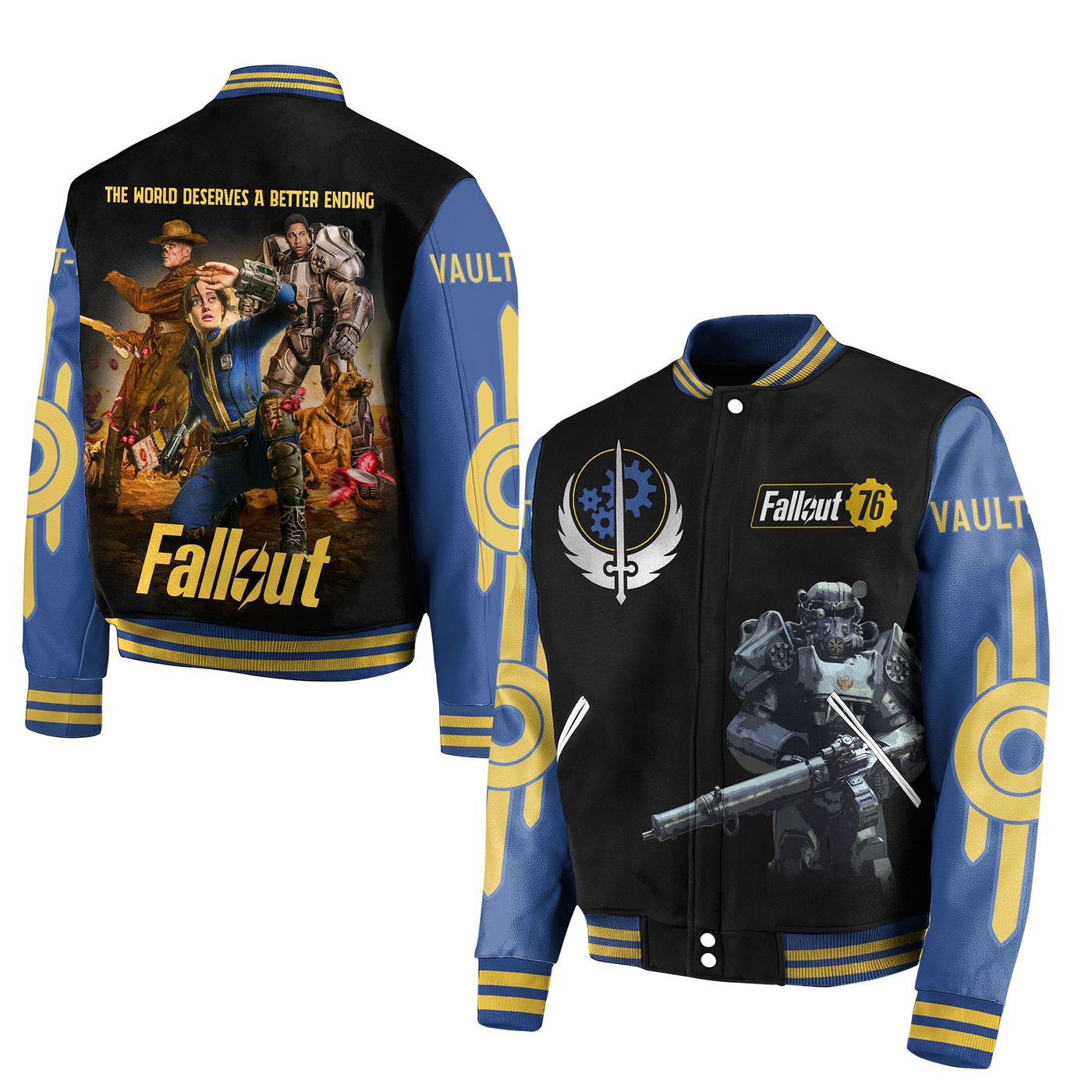 Fallout New Premium Baseball Jacket Gift For Fan Fallout New Premium Baseball Jacket Gift For Fan