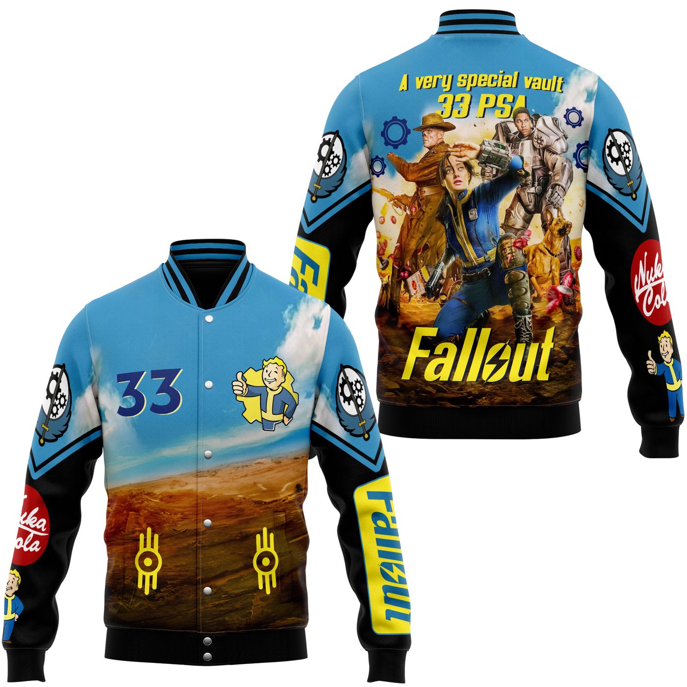 Fallout New Premium Baseball Jacket Gift For Fan Fallout New Premium Baseball Jacket Gift For Fan