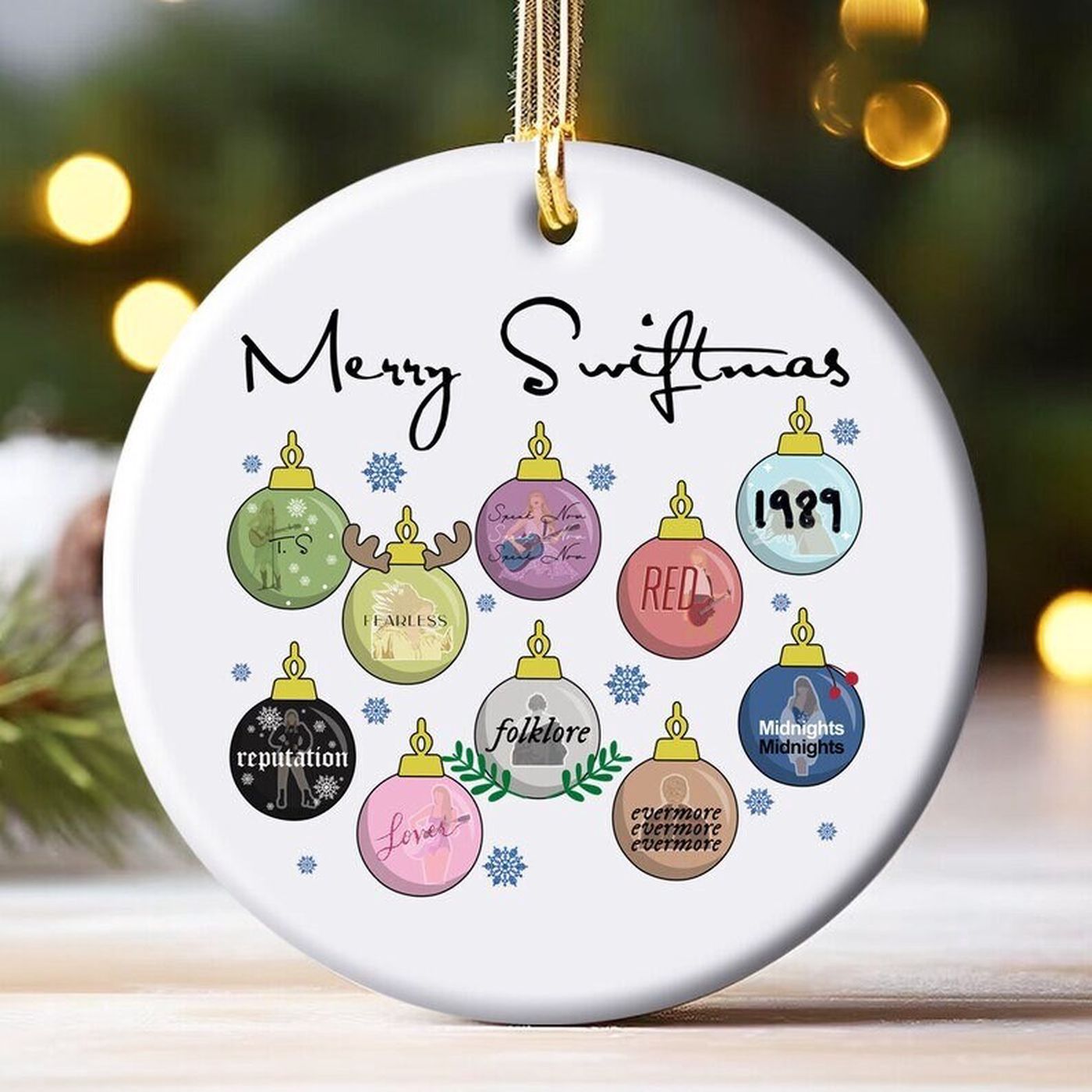 Taylor Swift Christmas Ball Ornament: Tour Gift & Concert Memorials 2023 Tour Souvenir