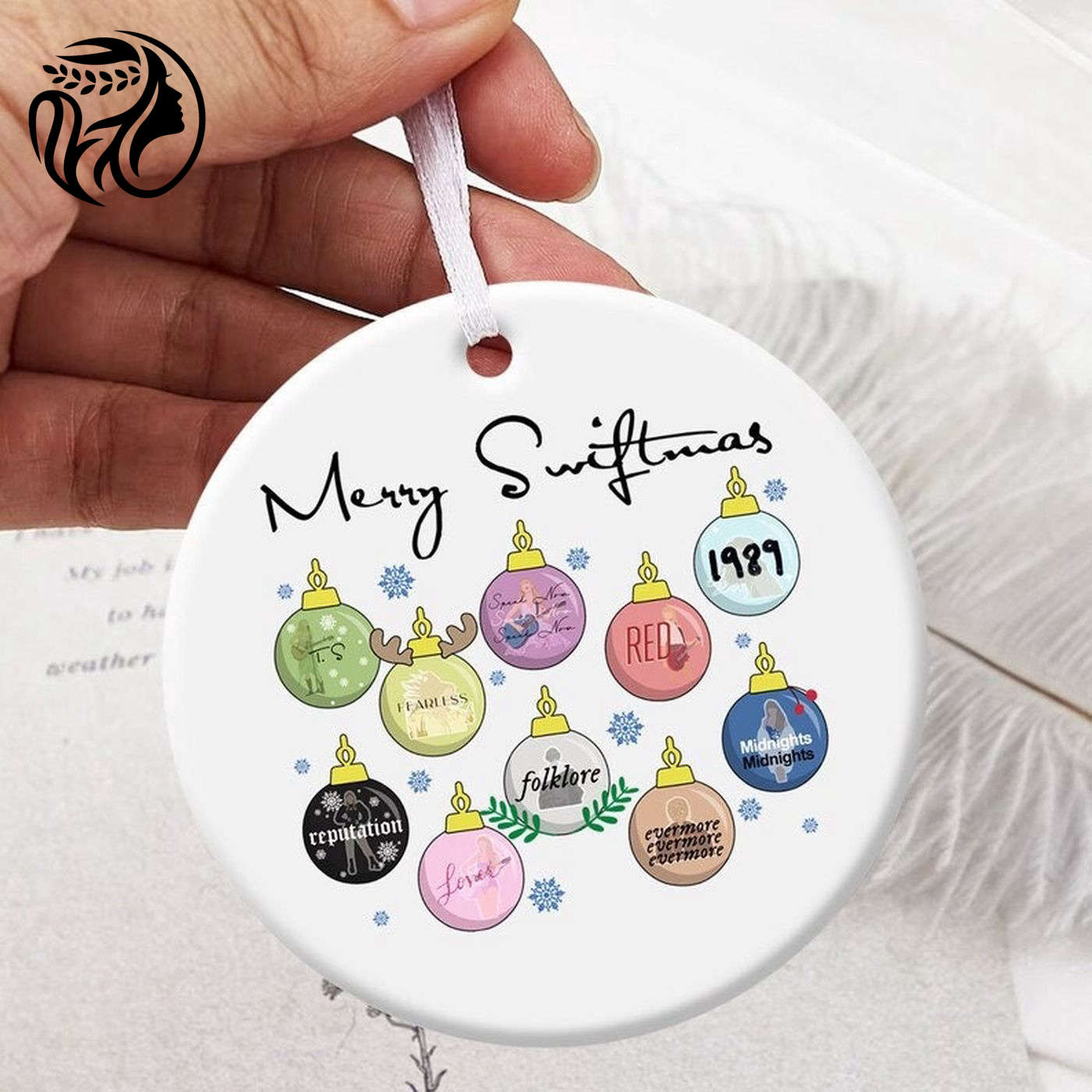 Famous Taylor Swift Christmas Ball Ornament – 2023 Tour Memorials & Gifts