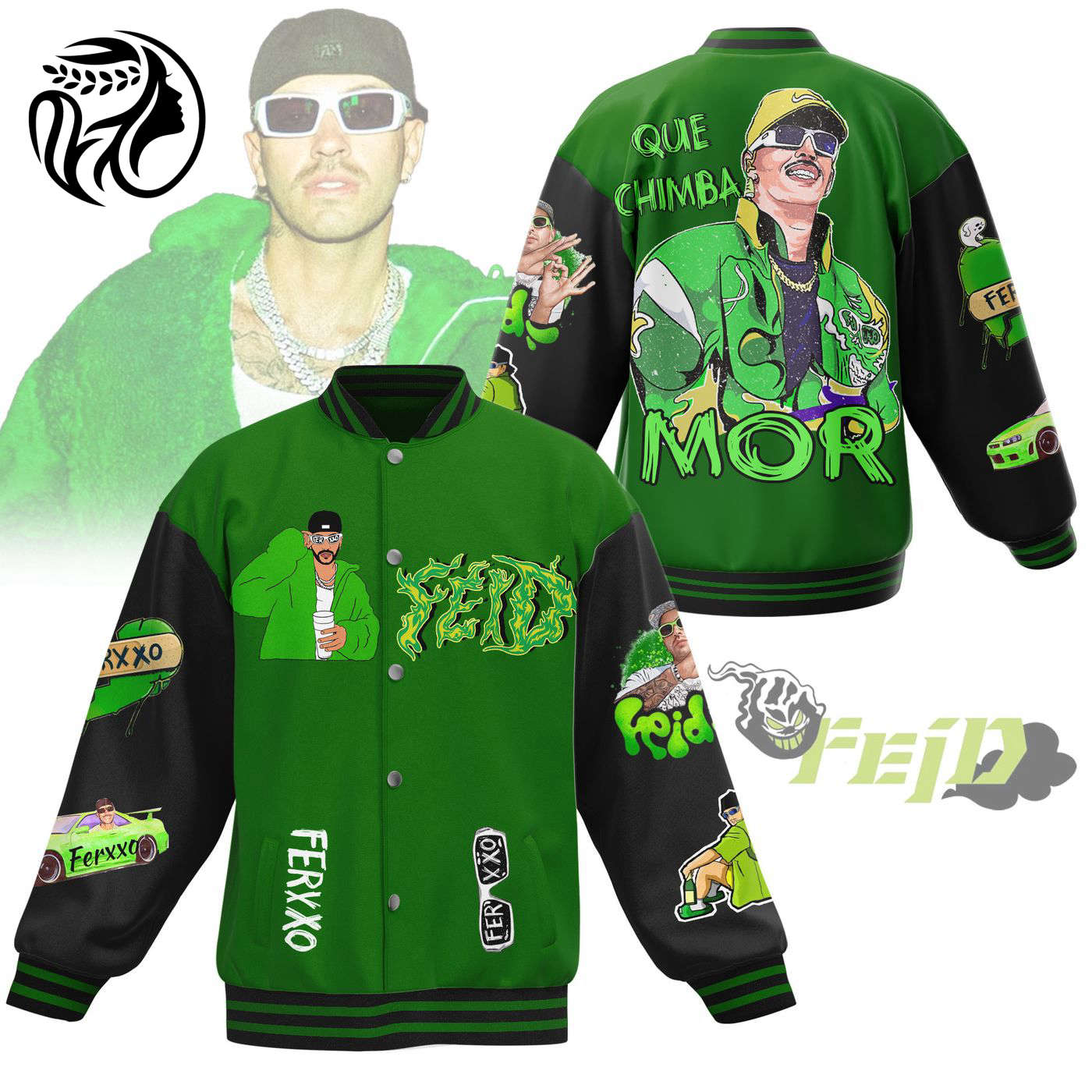Feid New Premium Baseball Jacket Gift For Fan
