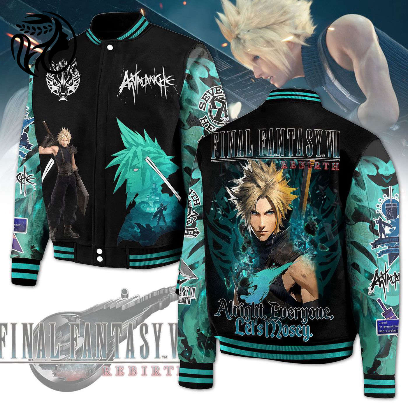 Final Fantasy VII New Premium Baseball Jacket Gift For Fan