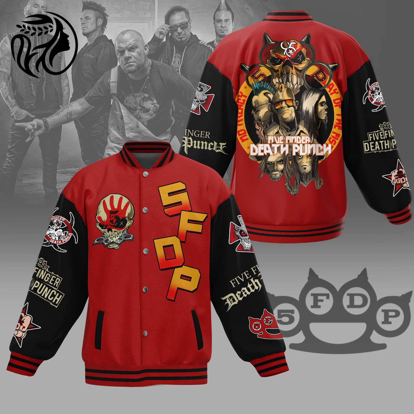 Five Finger Death Punch New Premium Baseball Jacket Gift For Fan