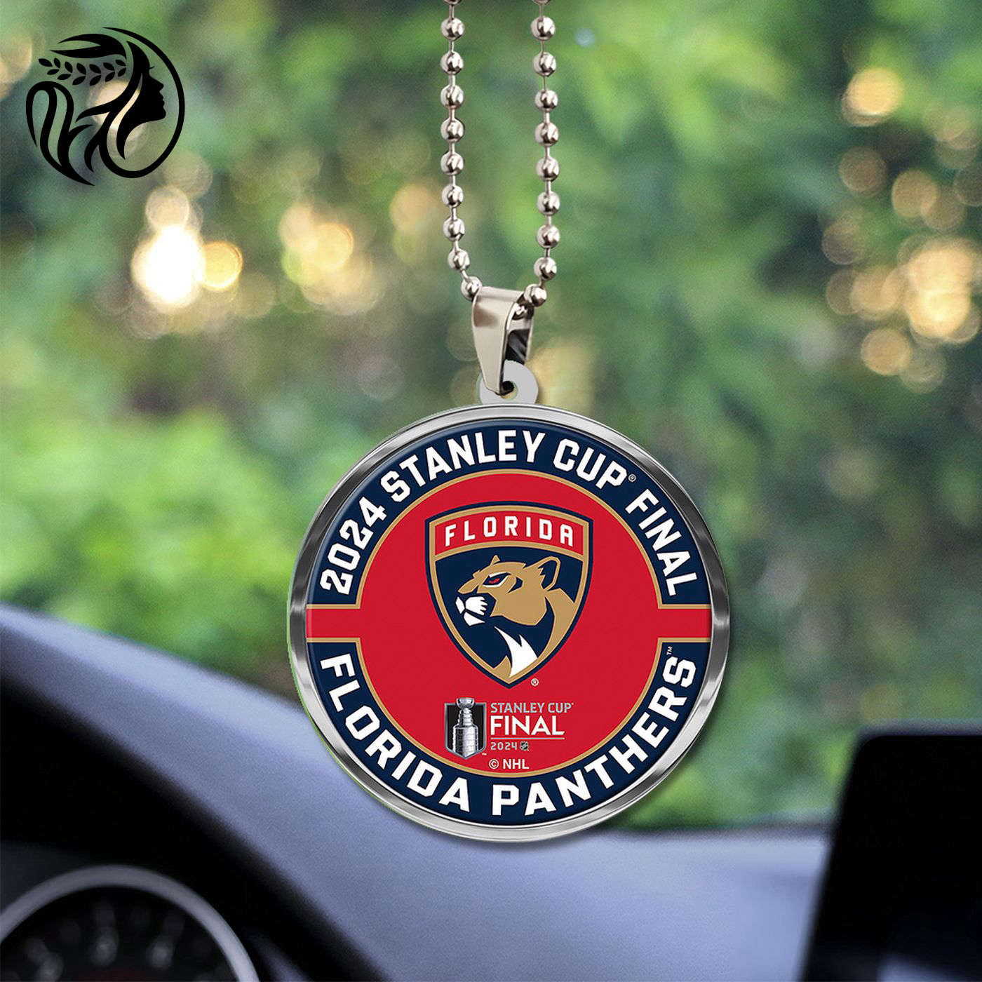 Florida Panthers Custom Shape-sided Acrylic Car Ornament