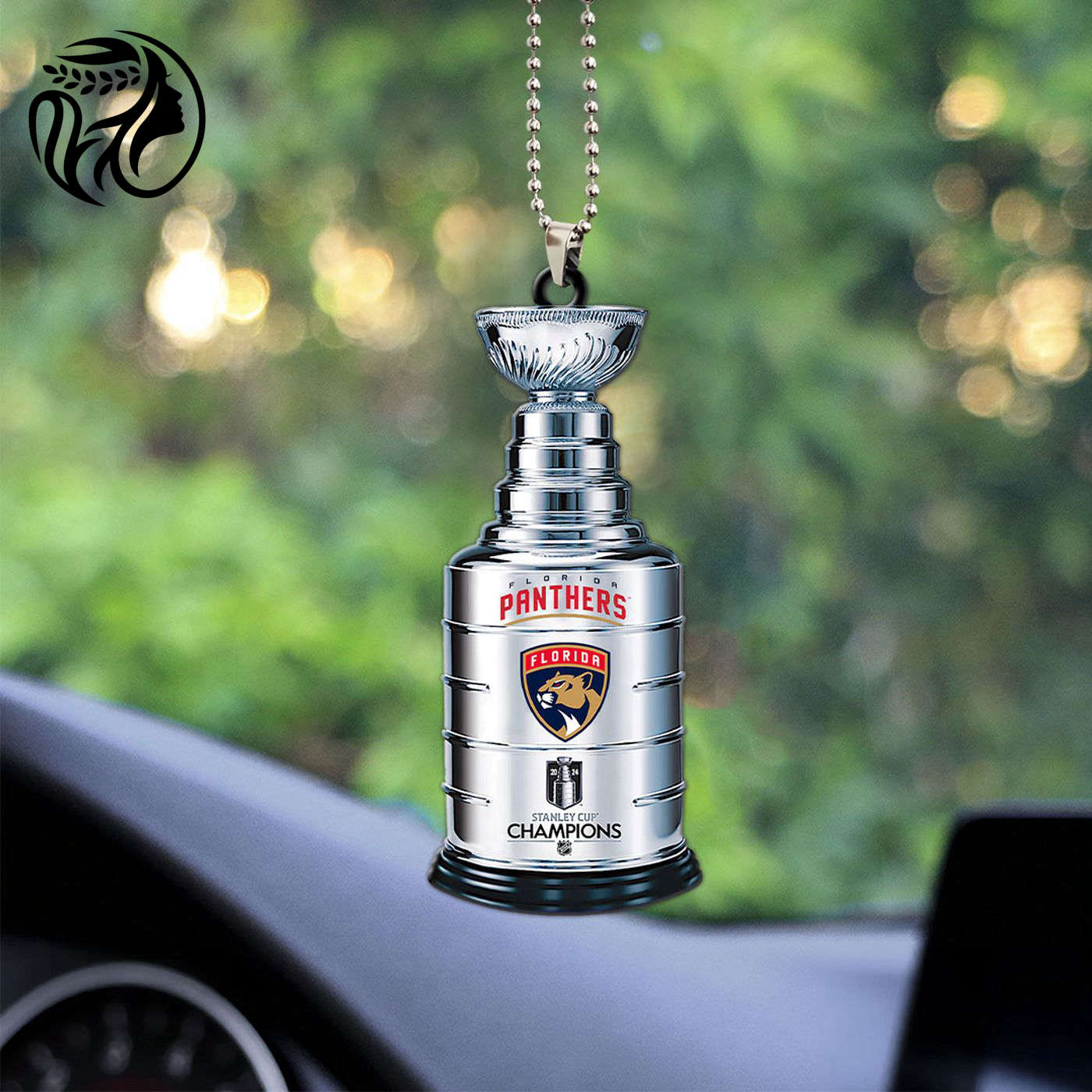 Florida Panthers Custom Shape-sided Acrylic Car Ornament